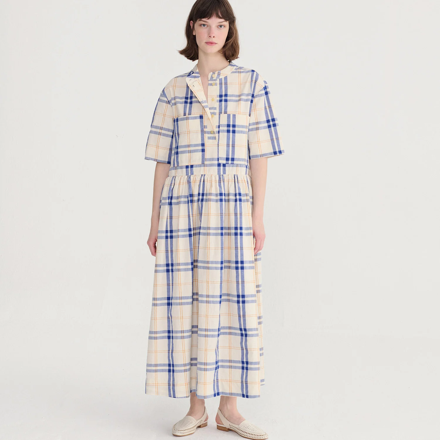 Women's Cotton Dress - Fun Tartan - Image 4