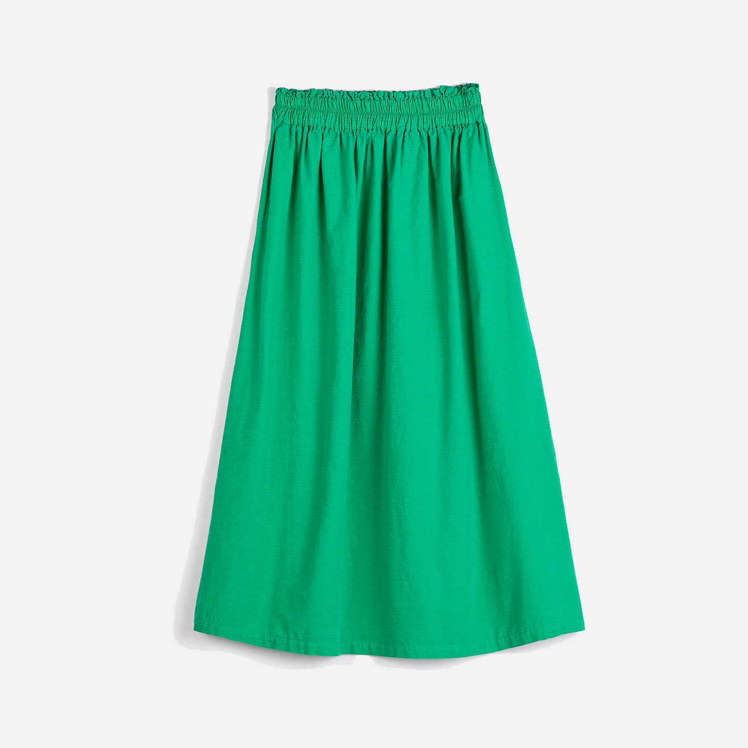 Women's Cotton Evasé Skirt - Emerald - Image 2