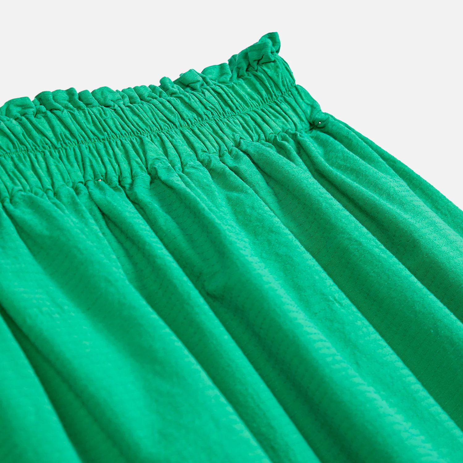 Women's Cotton Evasé Skirt - Emerald - Image 3