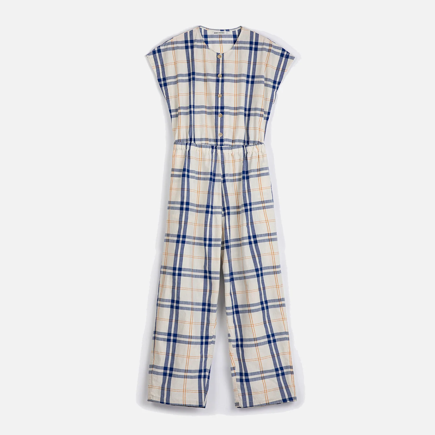 Women's Cotton Relaxed Jumpsuit - Fun Tartan - Image 2
