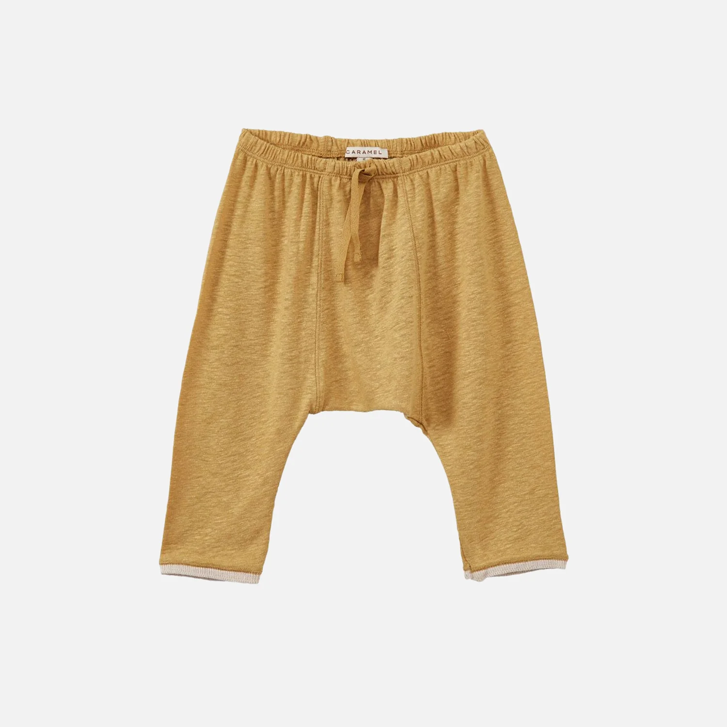 Baby Linen Knit Barnes Set - Ochre - Image 4