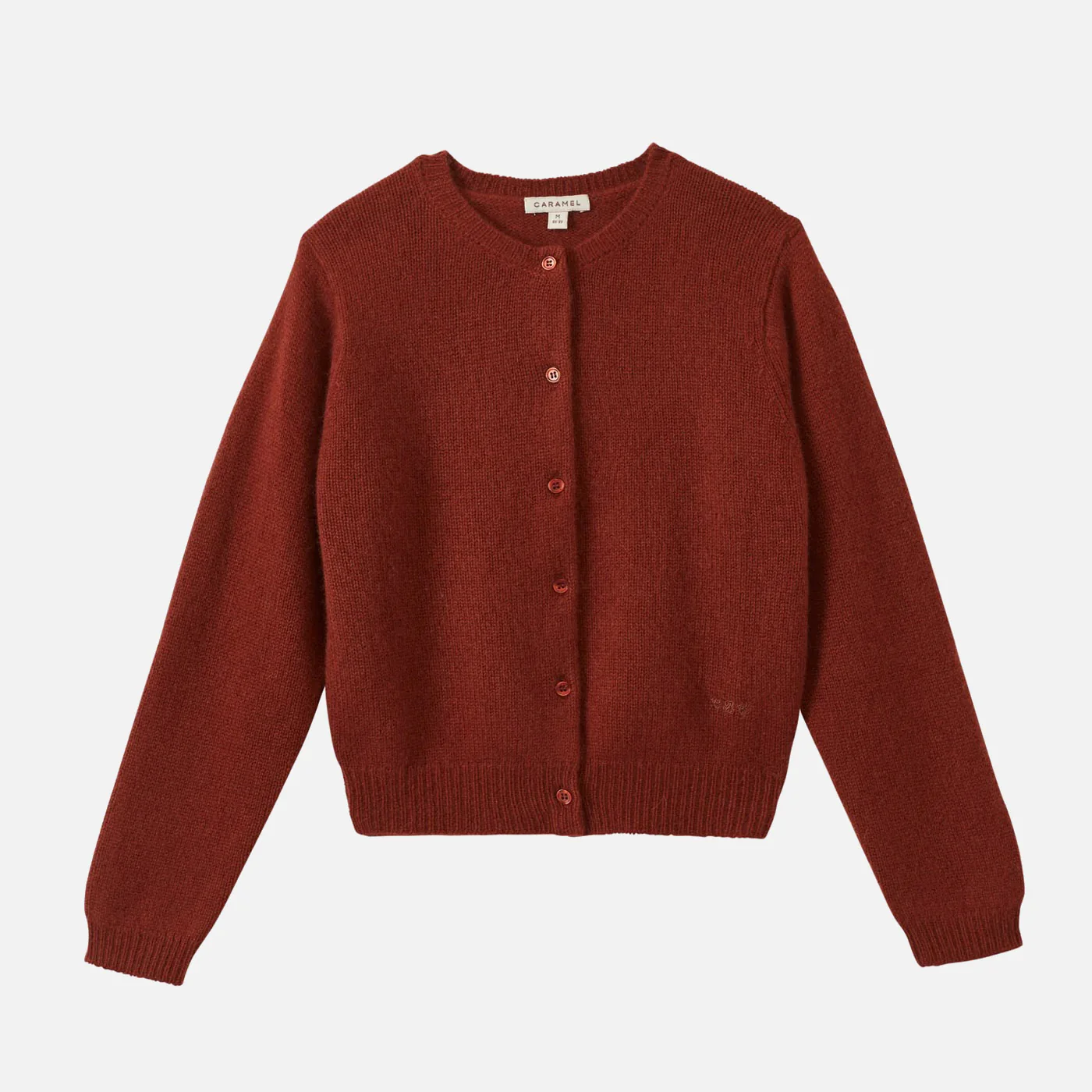 Kids Cashmere Rosa Cardigan - Cinnamon - Image 2