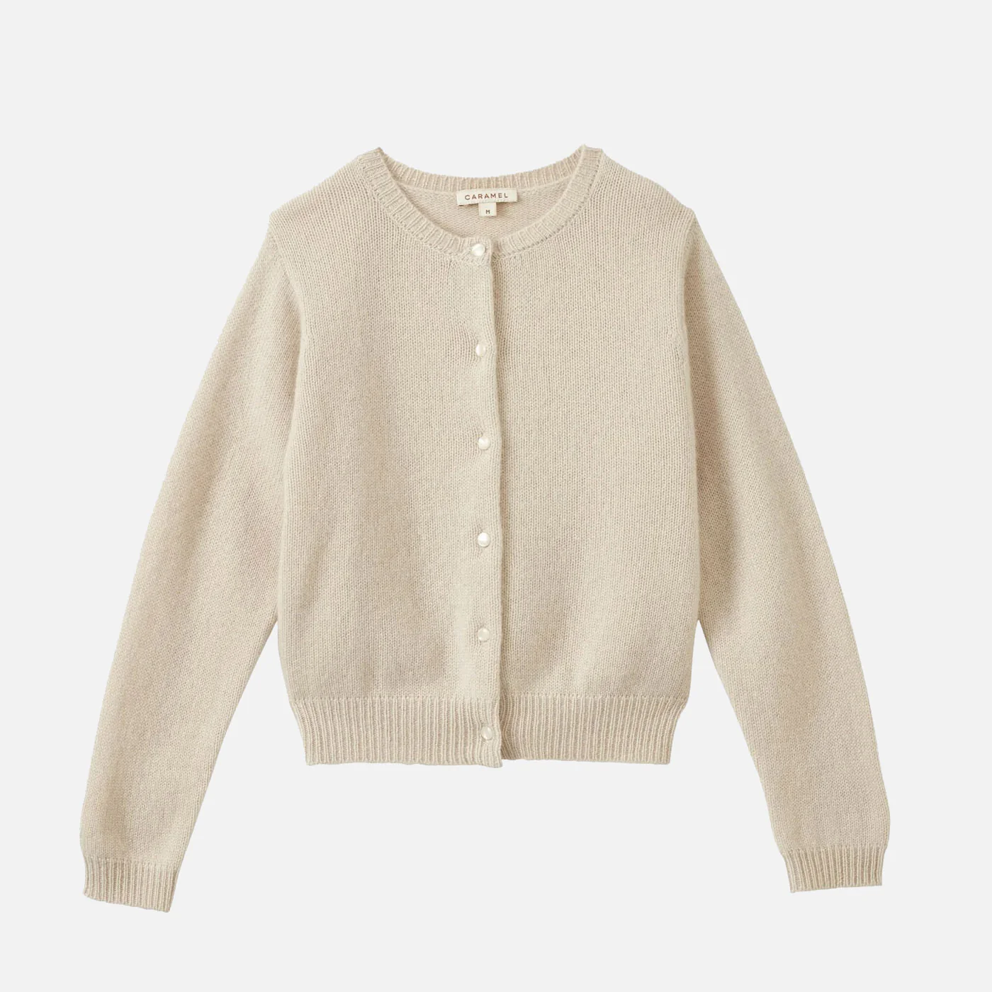 Kids Cashmere Rosa Cardigan - Ecru - Image 2