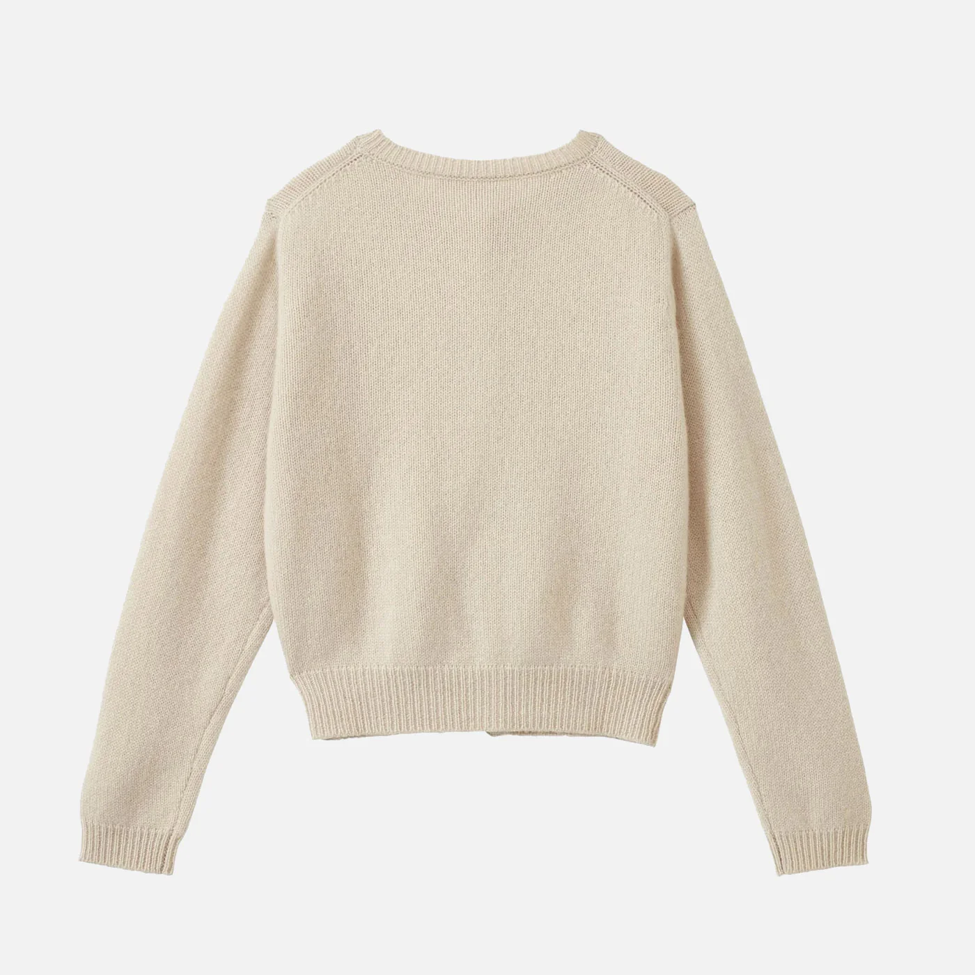 Kids Cashmere Rosa Cardigan - Ecru - Image 6