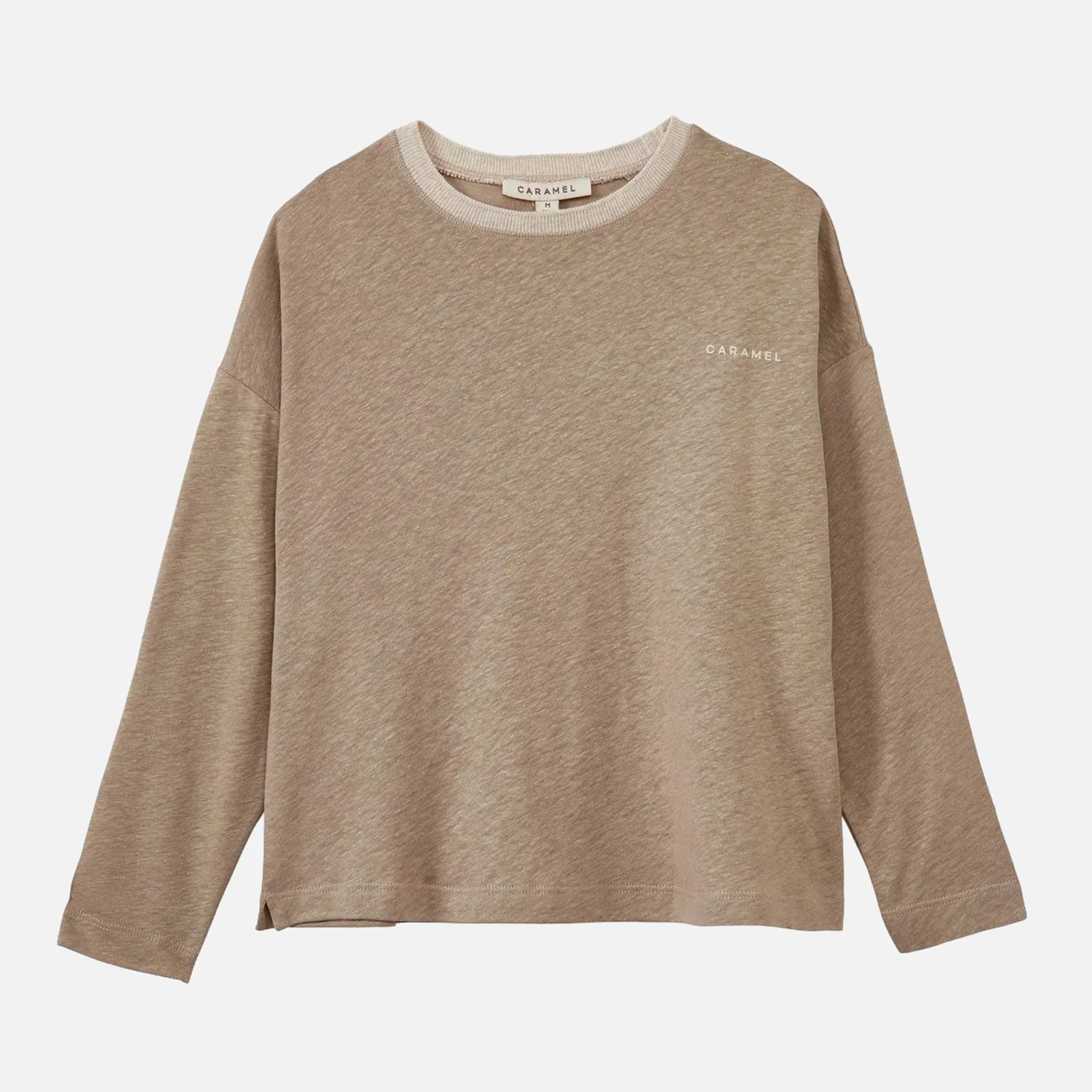 Kids Linen Knit Bude Top - Stone - Image 3