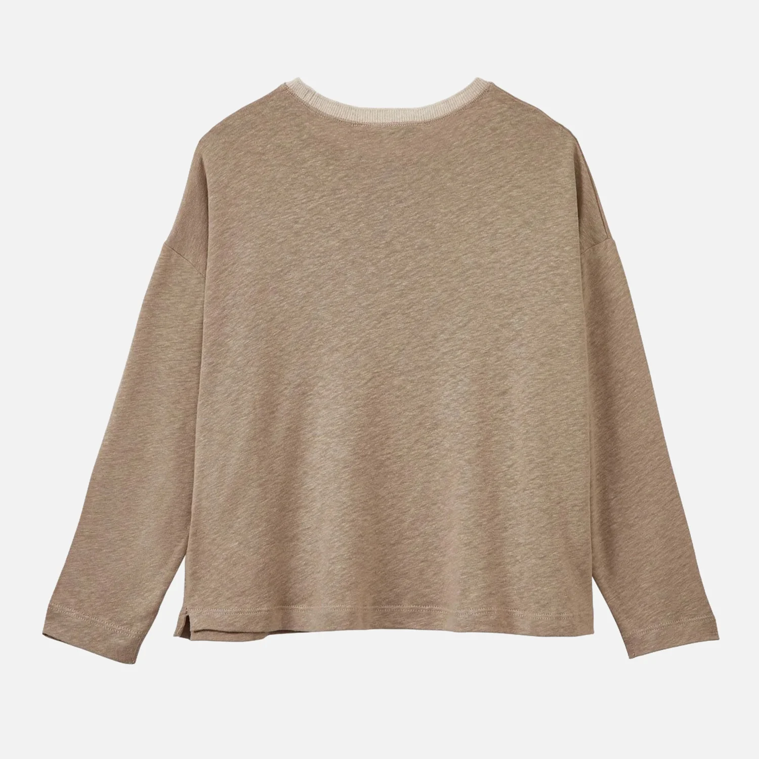 Kids Linen Knit Bude Top - Stone - Image 4