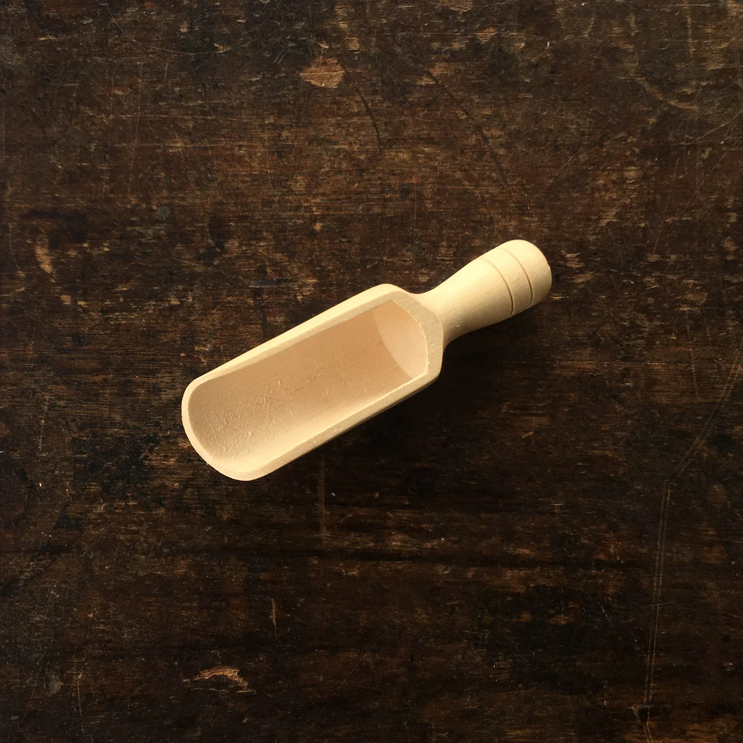 Child's Natural Wood Kitchen Scoop