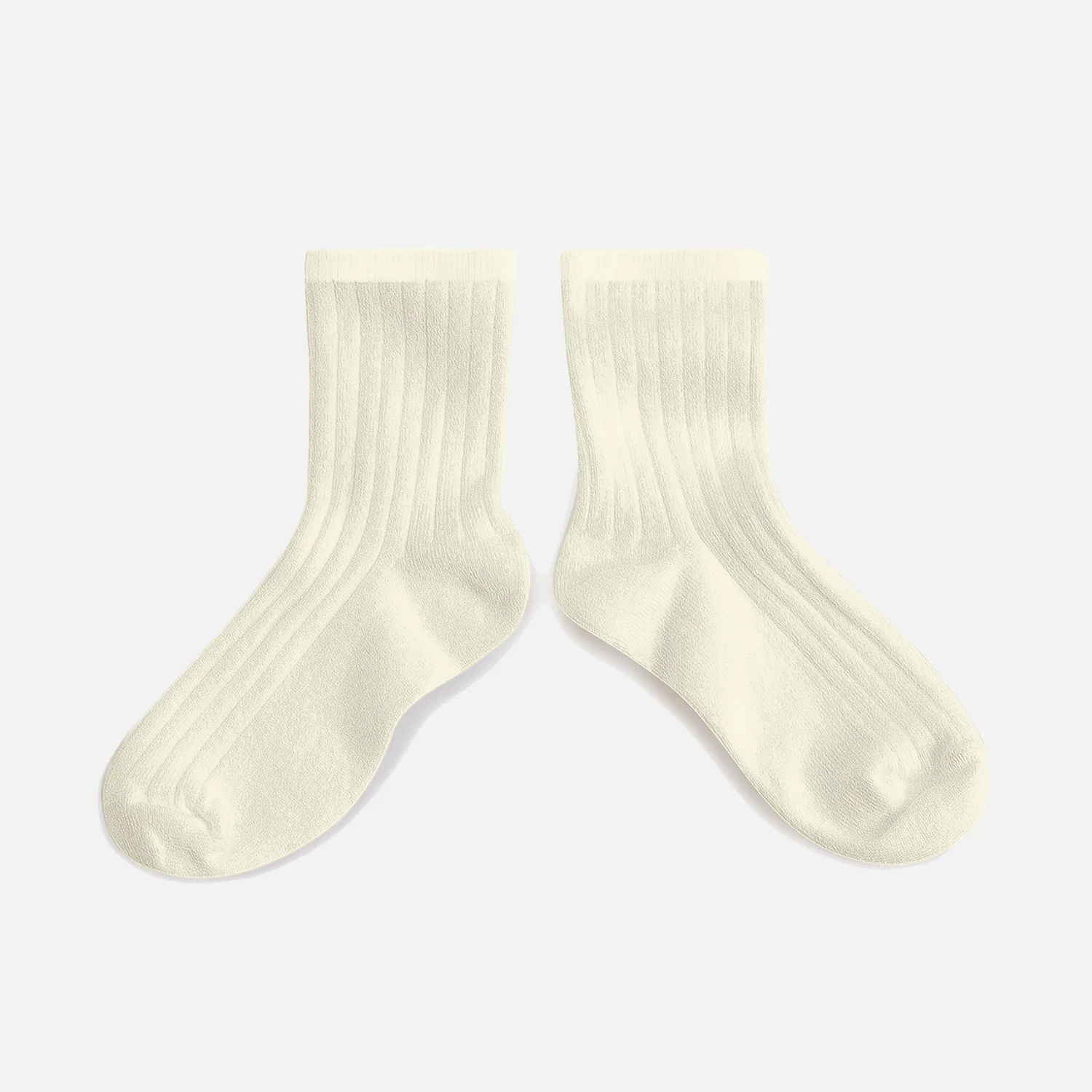 Adults Cotton Short Socks - Cream