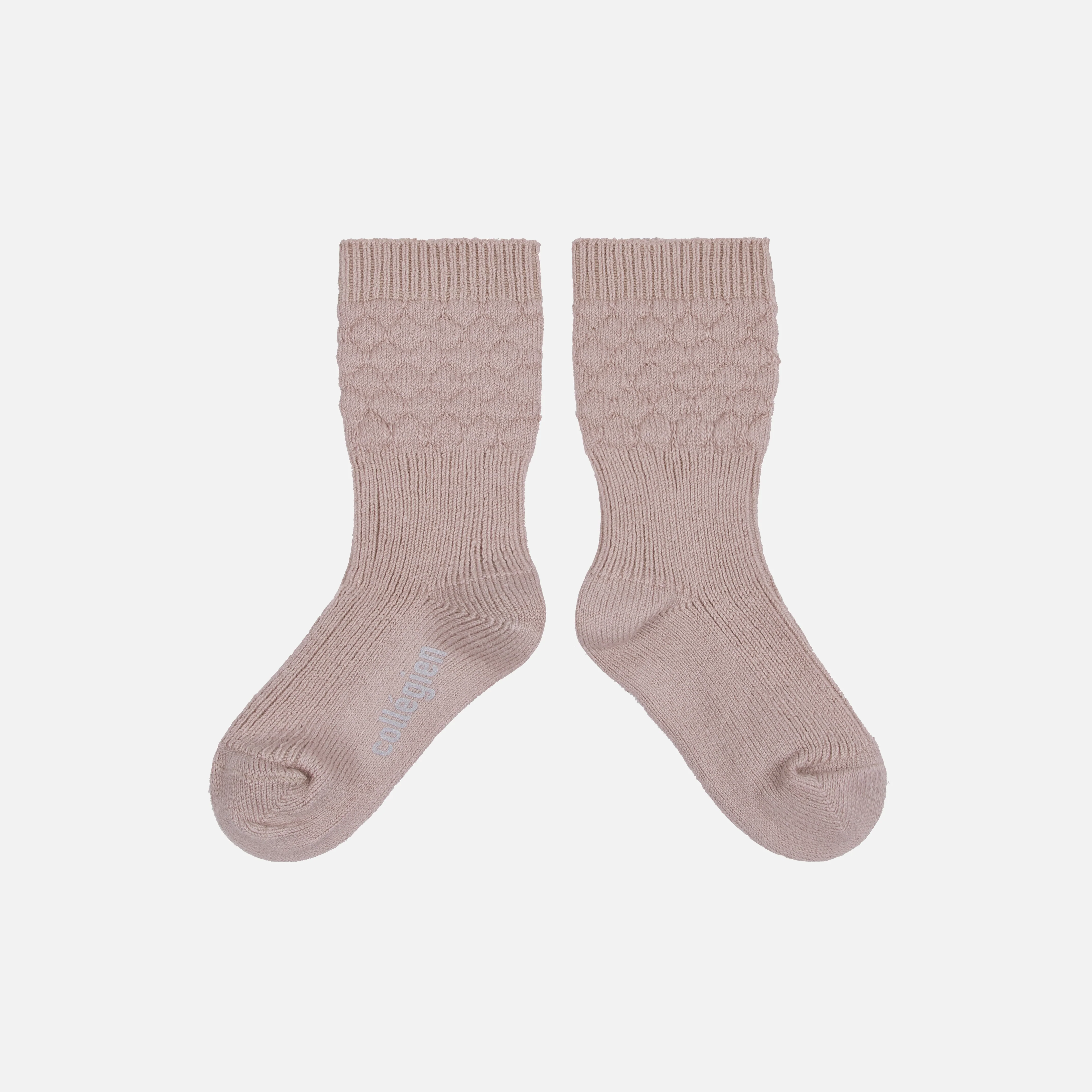Baby Cotton Knee Socks - Old Rose - Image 2