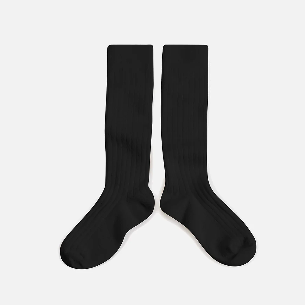 Baby & Kids Cotton Knee Socks - Coal - Image 2