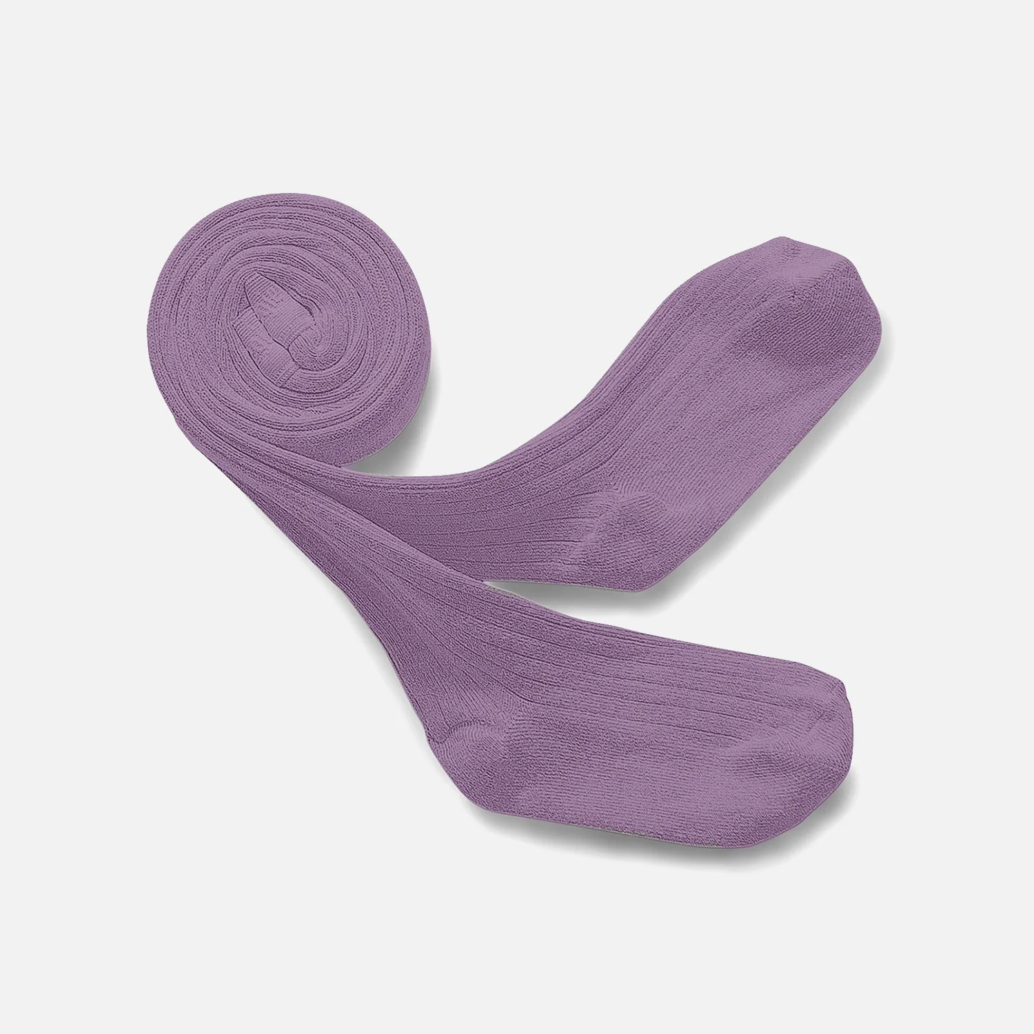 Baby & Kids Cotton Rib Tights - Japanese Wisteria
