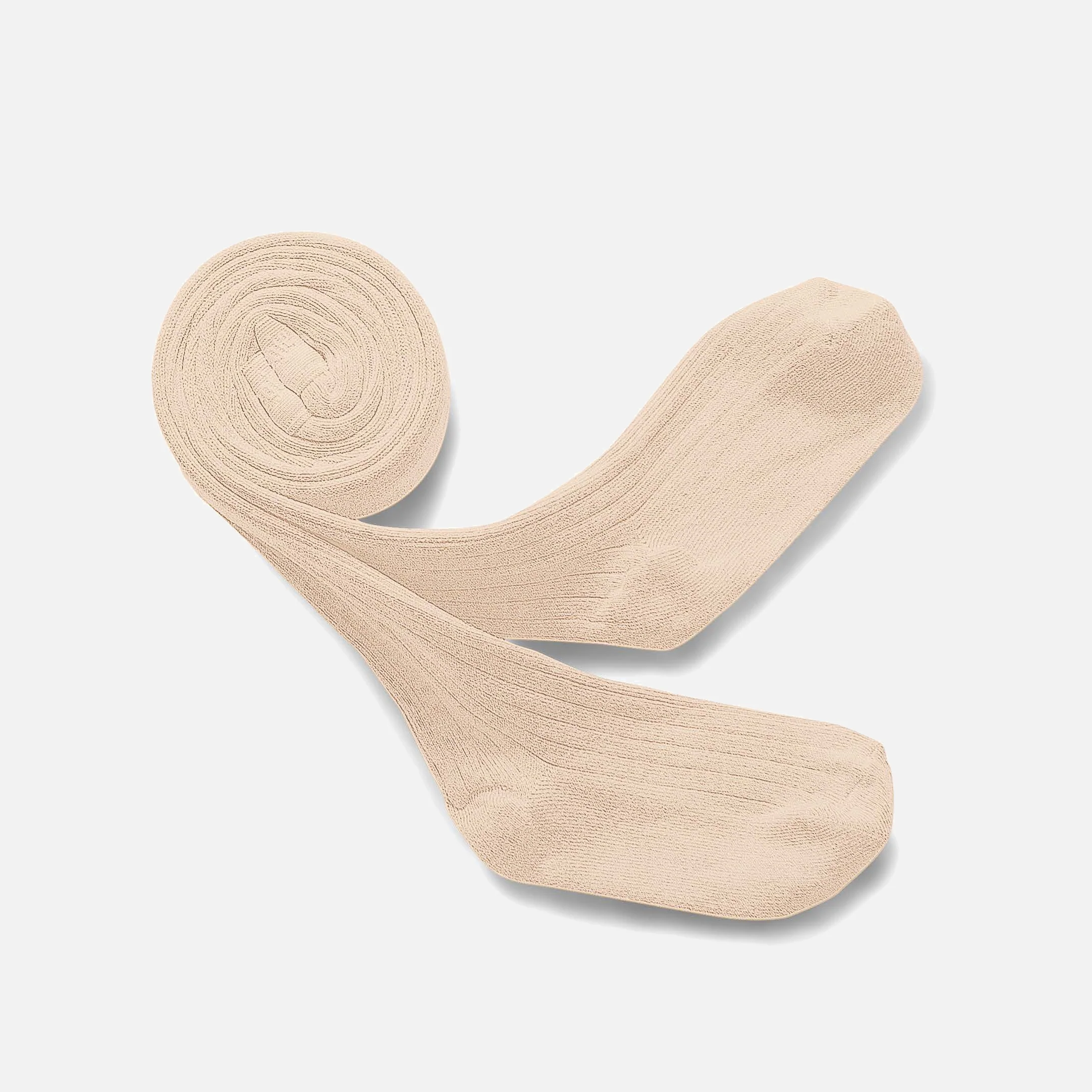 Baby & Kids Cotton Rib Tights - Sable