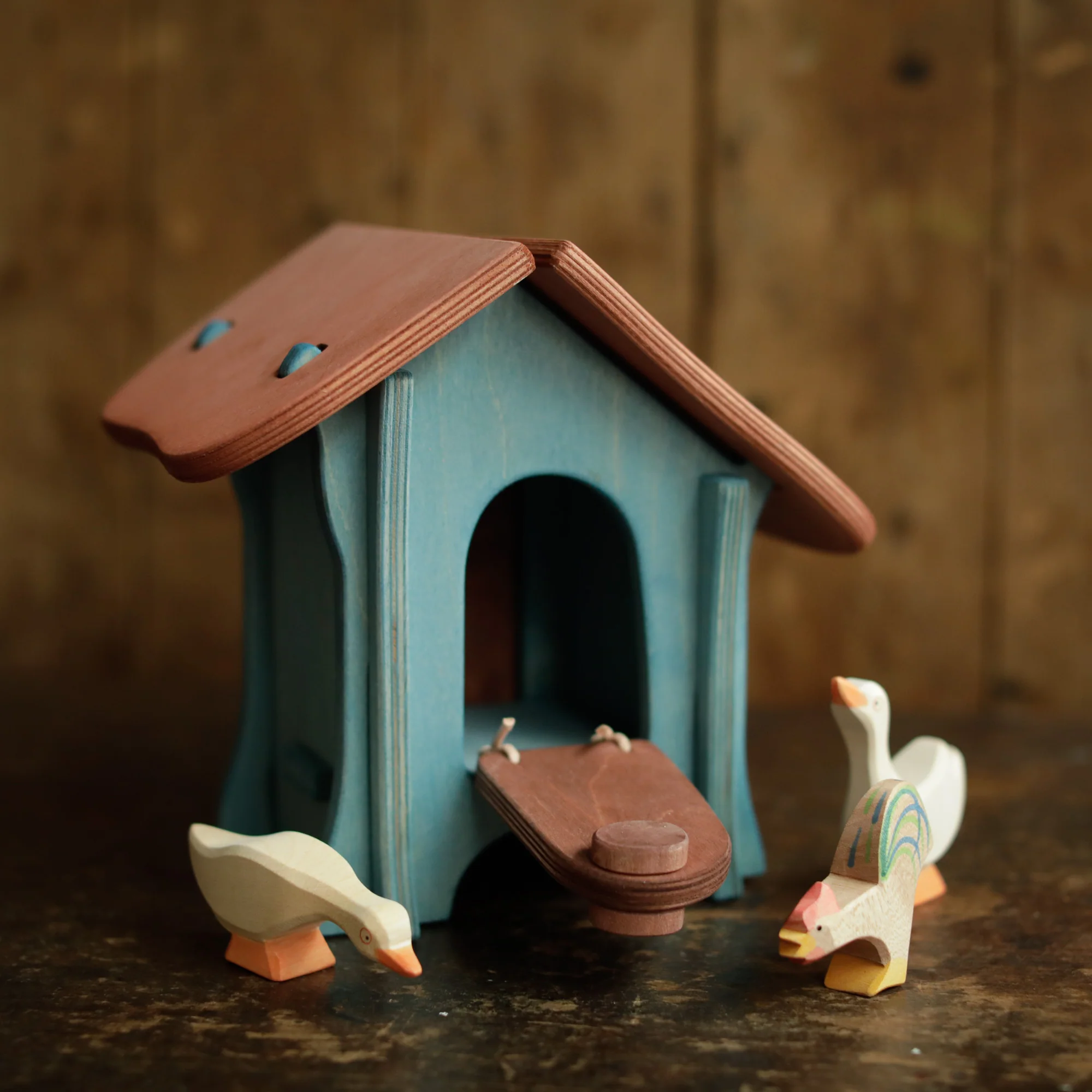 Handcrafted Wooden Hen House - Image 2
