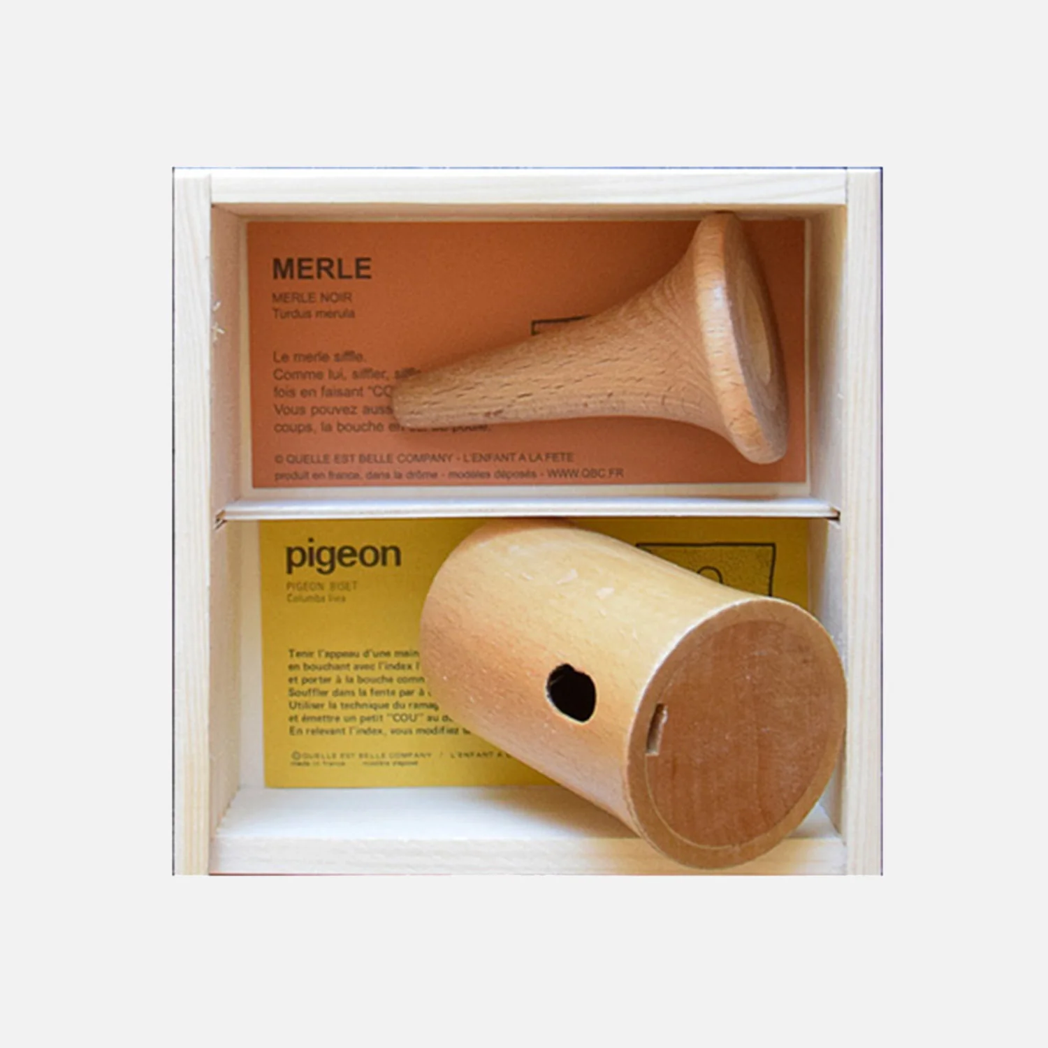 Handmade Wooden Bird Call - Town Garden - Set of 2 - Image 2