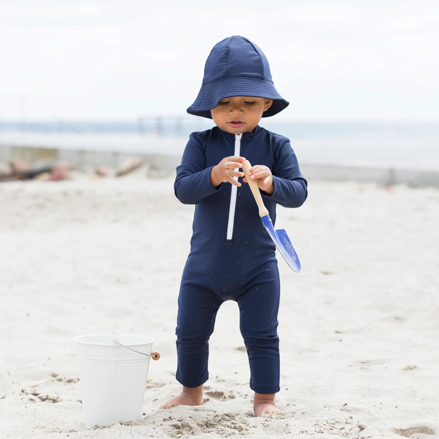 Baby & Kids Lou UV Swim Bodysuit - Navy