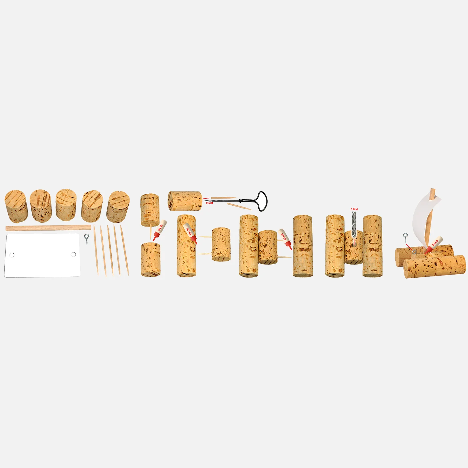 Cork Catamaran Boat Kit - Image 10