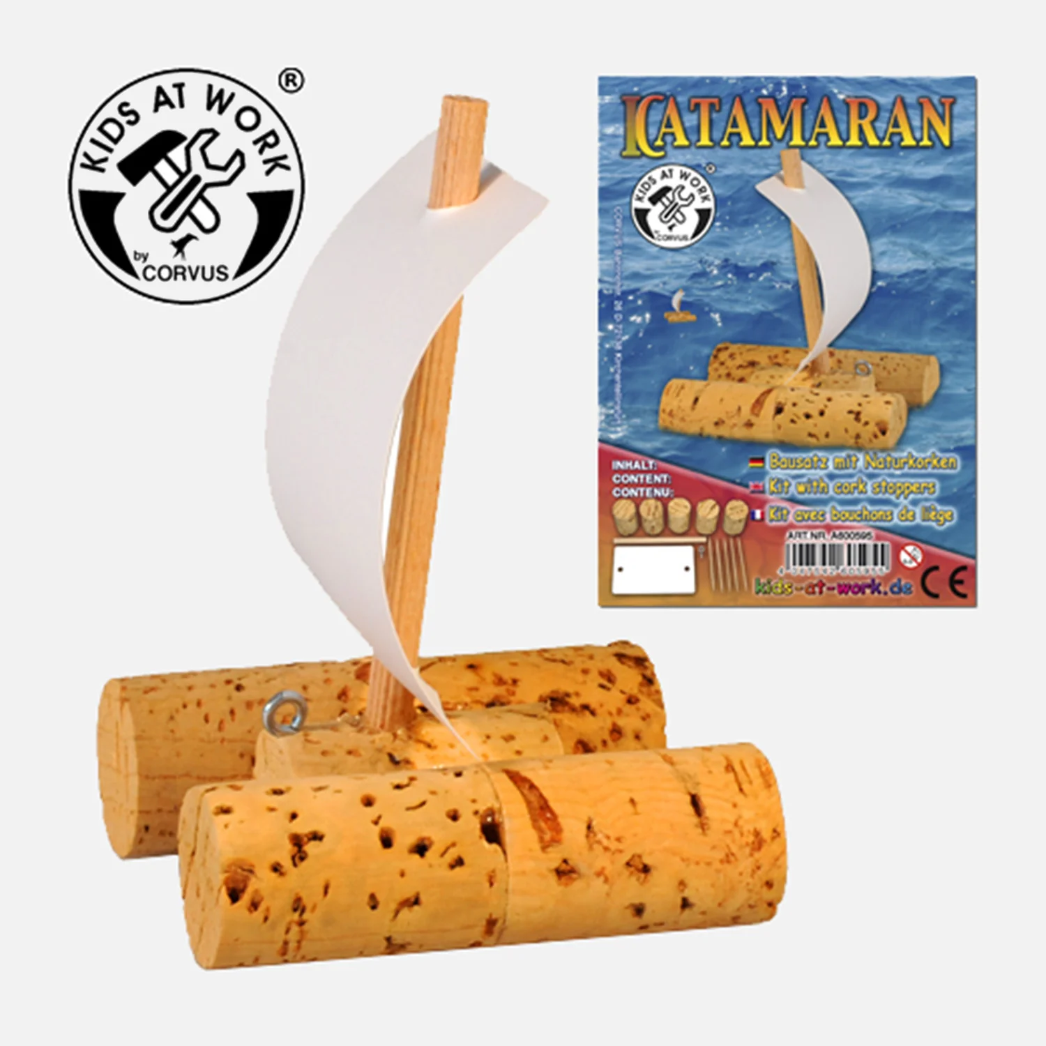 Cork Catamaran Boat Kit - Image 3