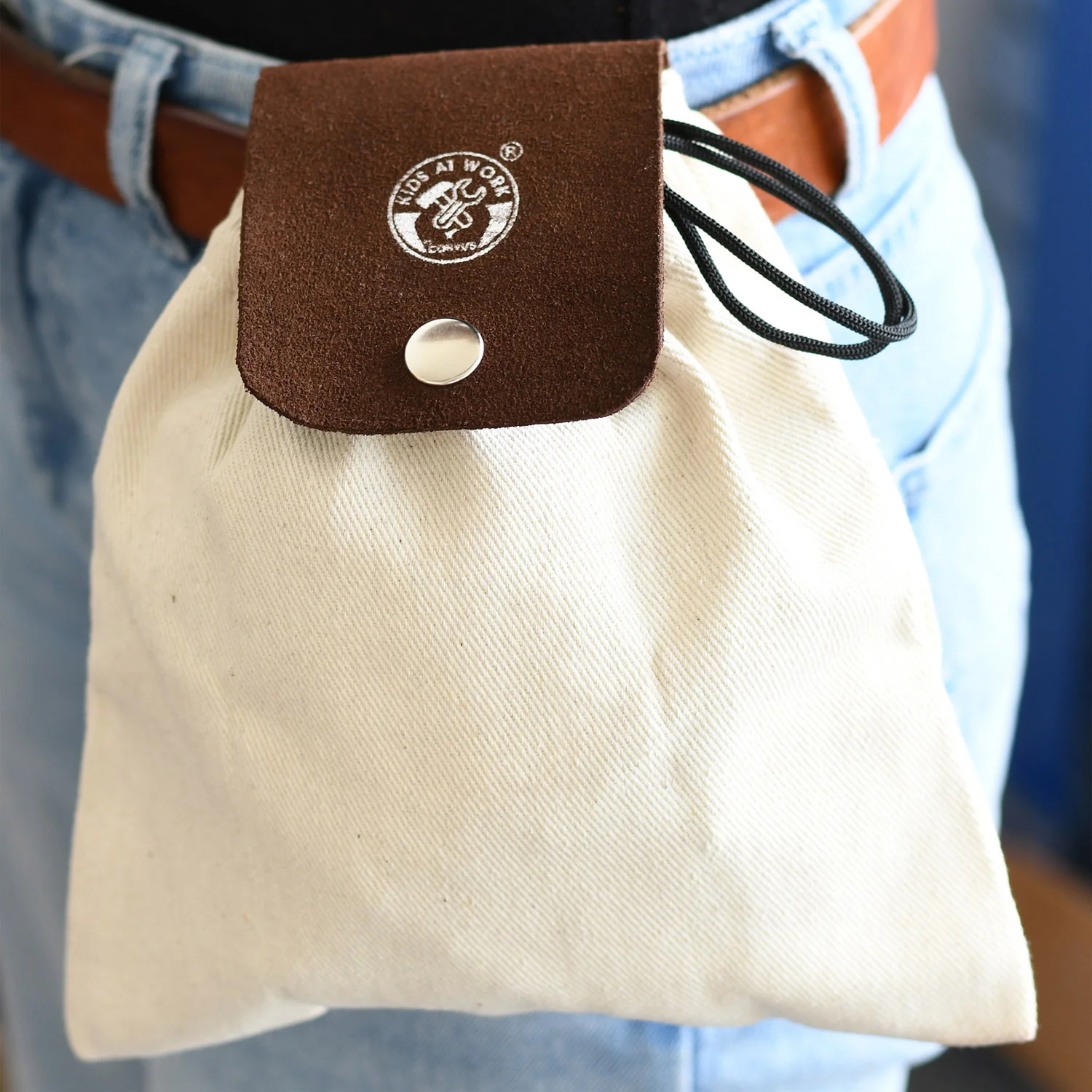 Cotton Belt Pouch - Brown - Image 2