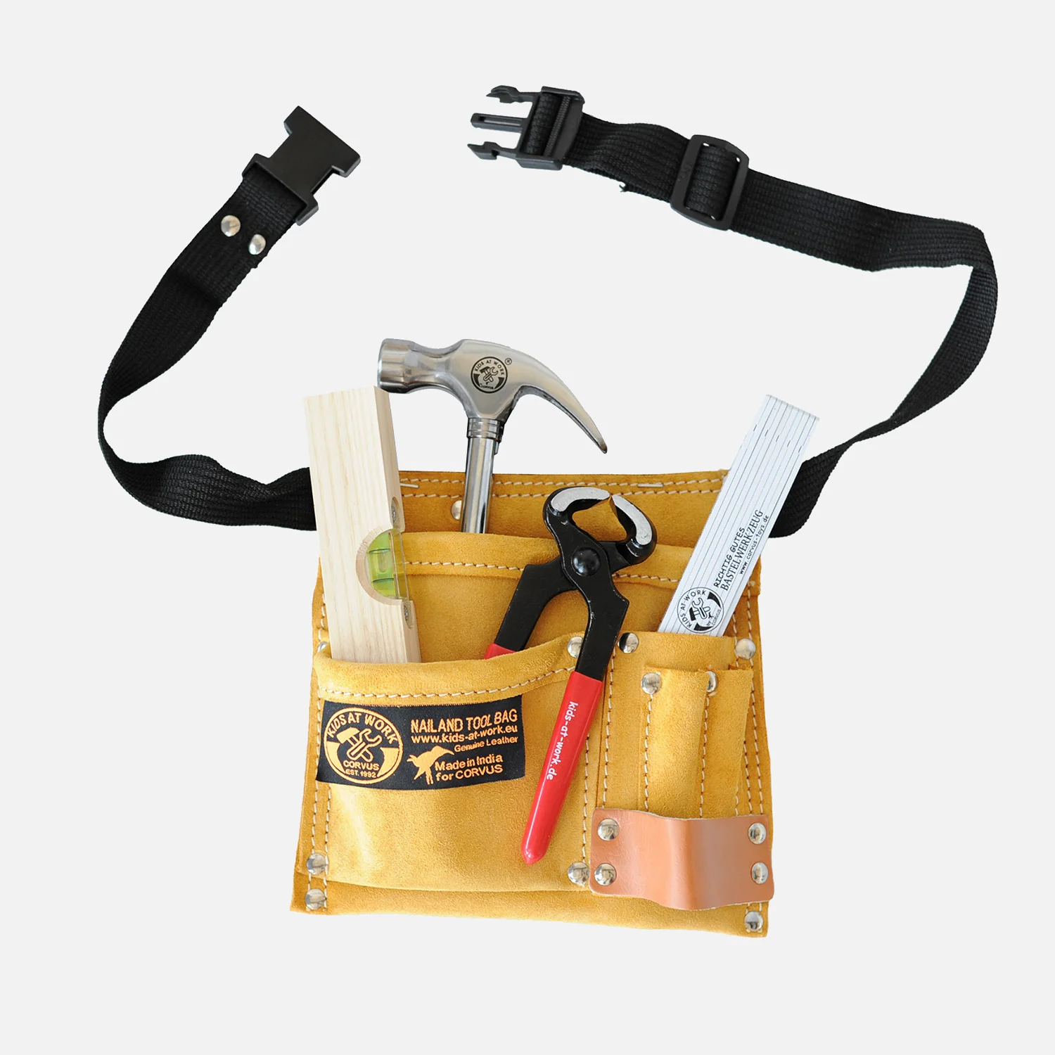 Tool Belt Kit with Level & Pincers - Set of 6 - Image 5