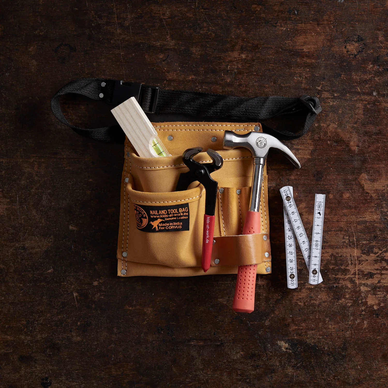 Tool Belt Kit with Level & Pincers - Set of 6 - Image 6