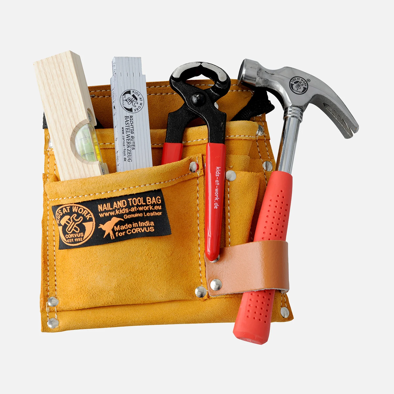 Tool Belt Kit with Level & Pincers - Set of 6 - Image 7
