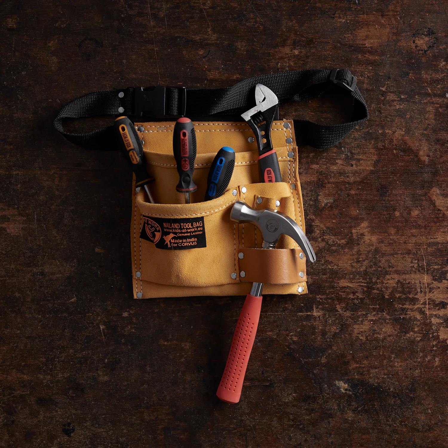 Tool Belt Kit with Screwdrivers & Wrench - Set of 7 - Image 3