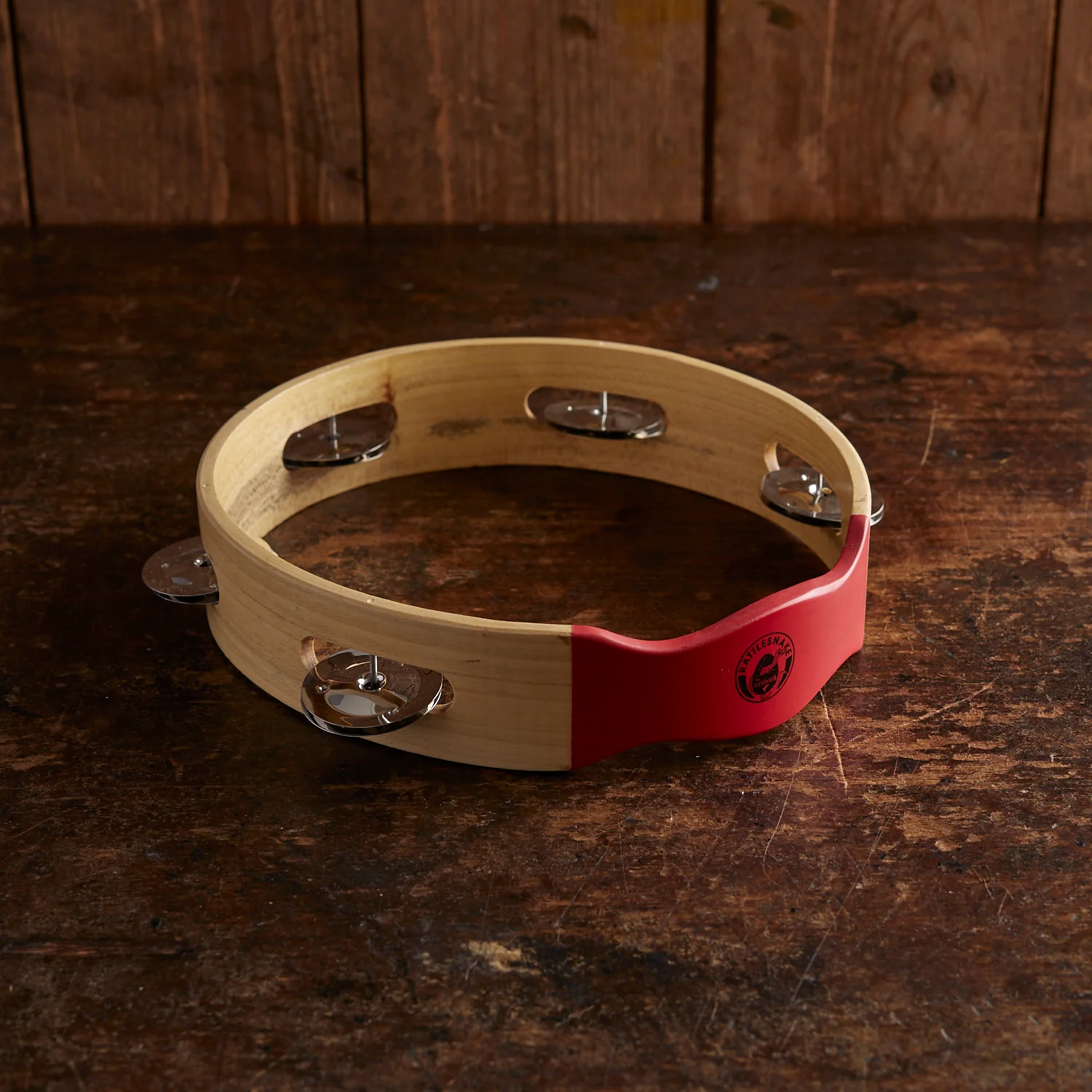 Wooden 5 Bell Tambourine - Image 3
