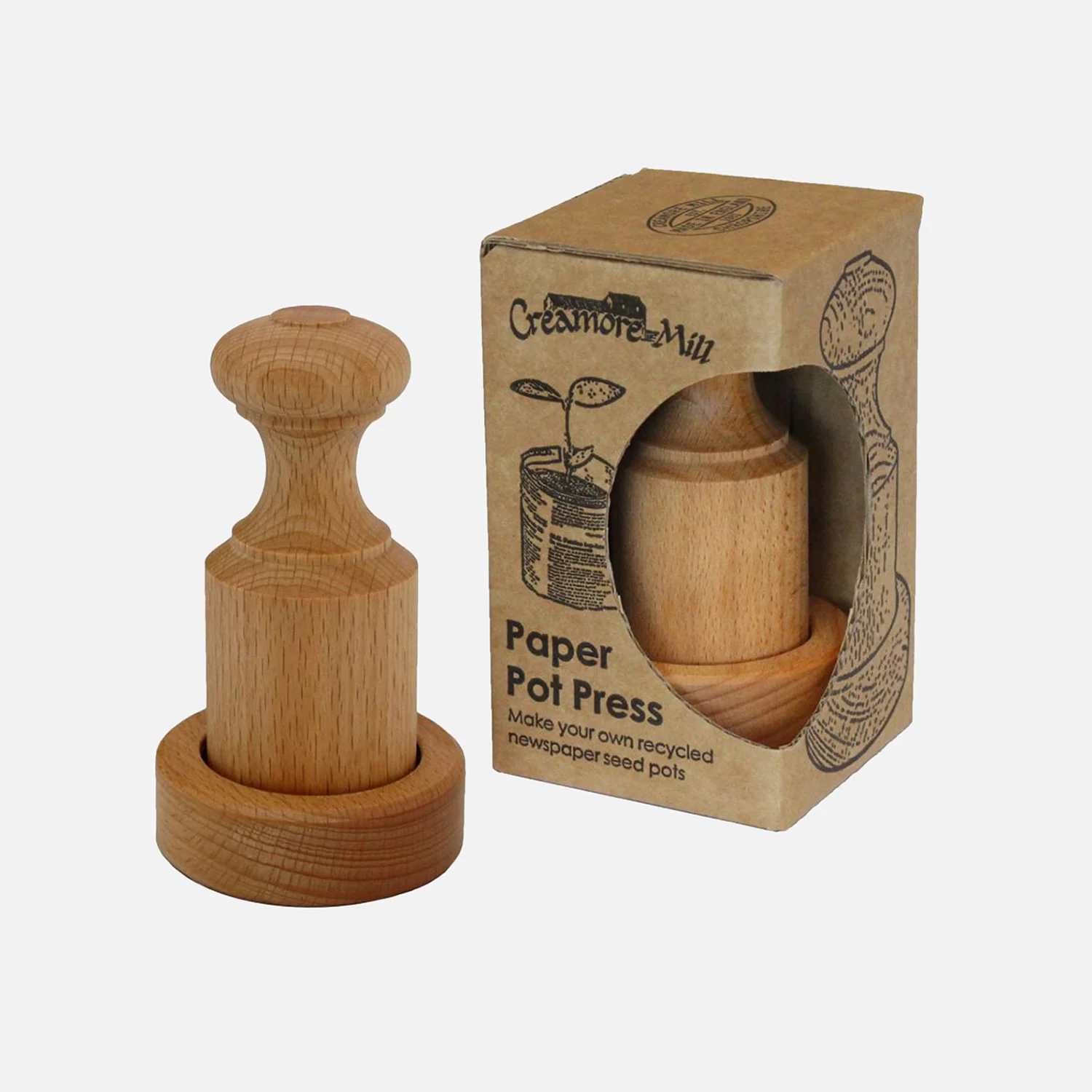 Wooden Paper Pot Press - Image 4