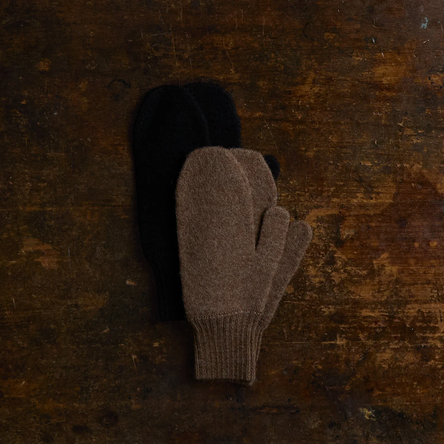 Women's Felted Alpaca/Merino Wool Mittens - Many Colours