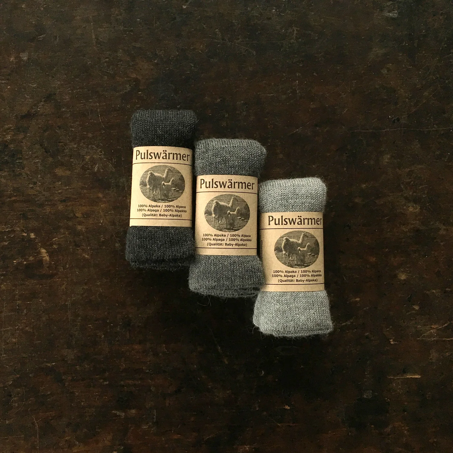 Women's Alpaca Stocking Stitch Wristwarmer - Many Colours