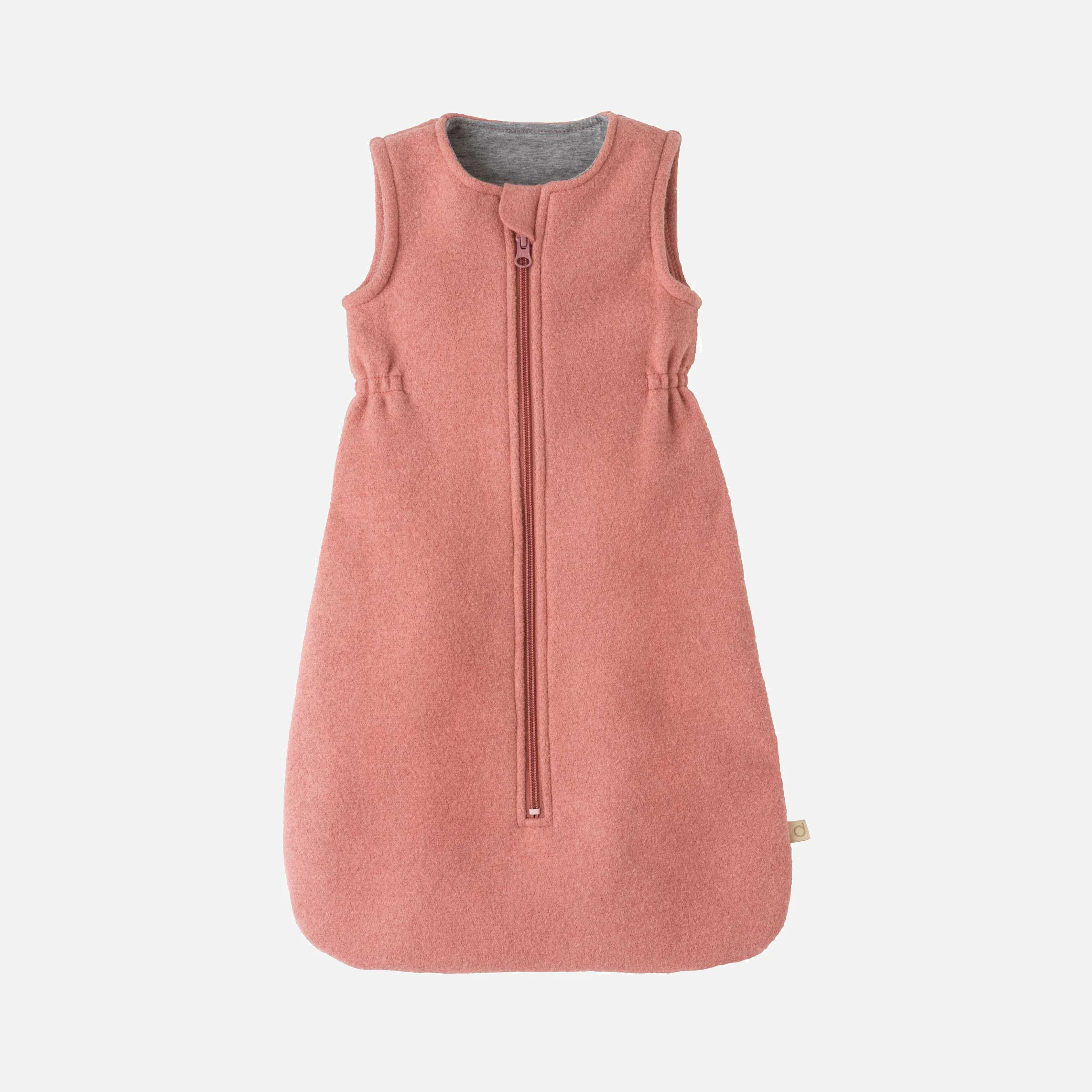 Baby Boiled Merino Wool Sleeping Bag - Soft Pink - Image 3