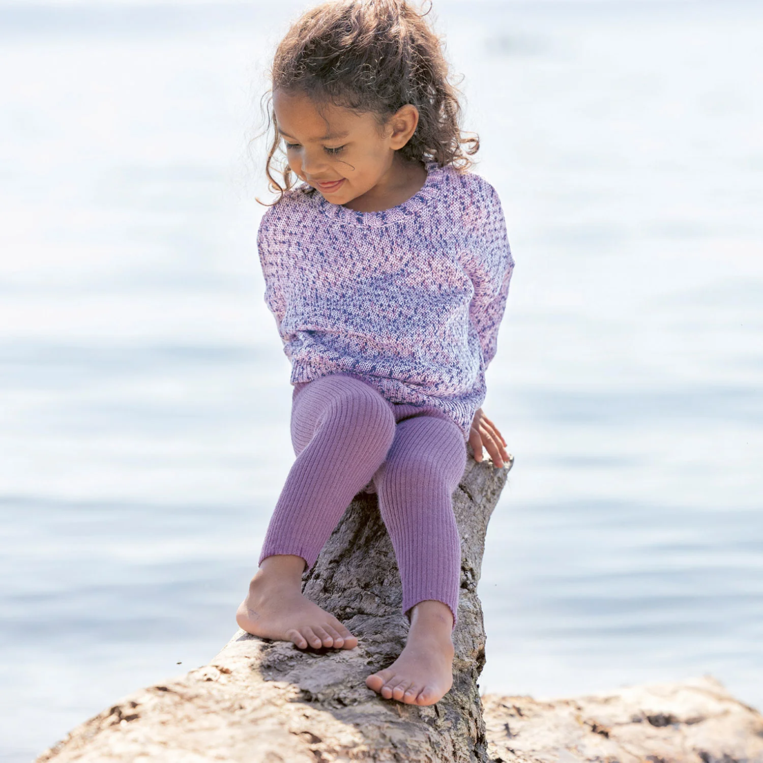 Baby & Kids Light Weight Merino Wool Leggings/Trousers - Lilac