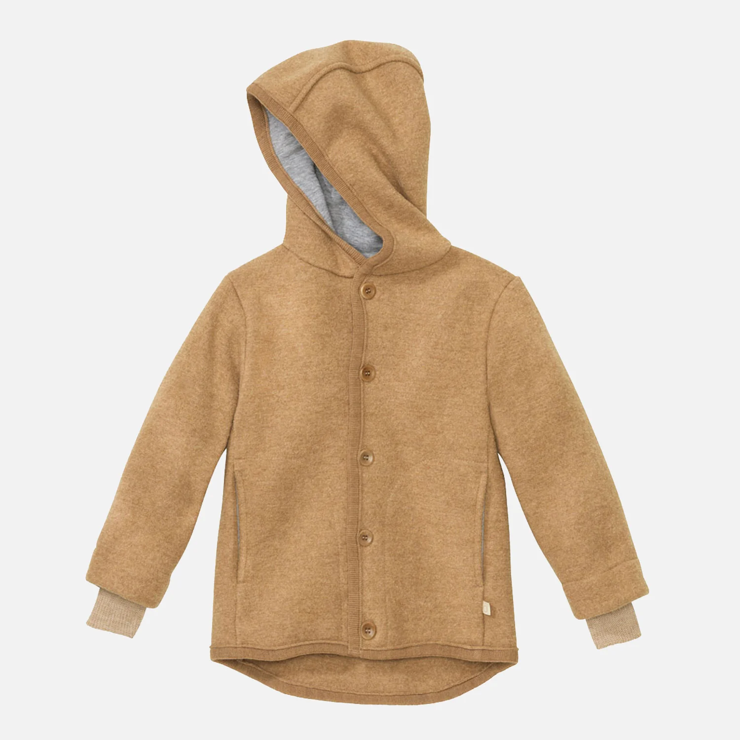 Baby & Kids Boiled Merino Wool Jacket - Caramel - Image 5