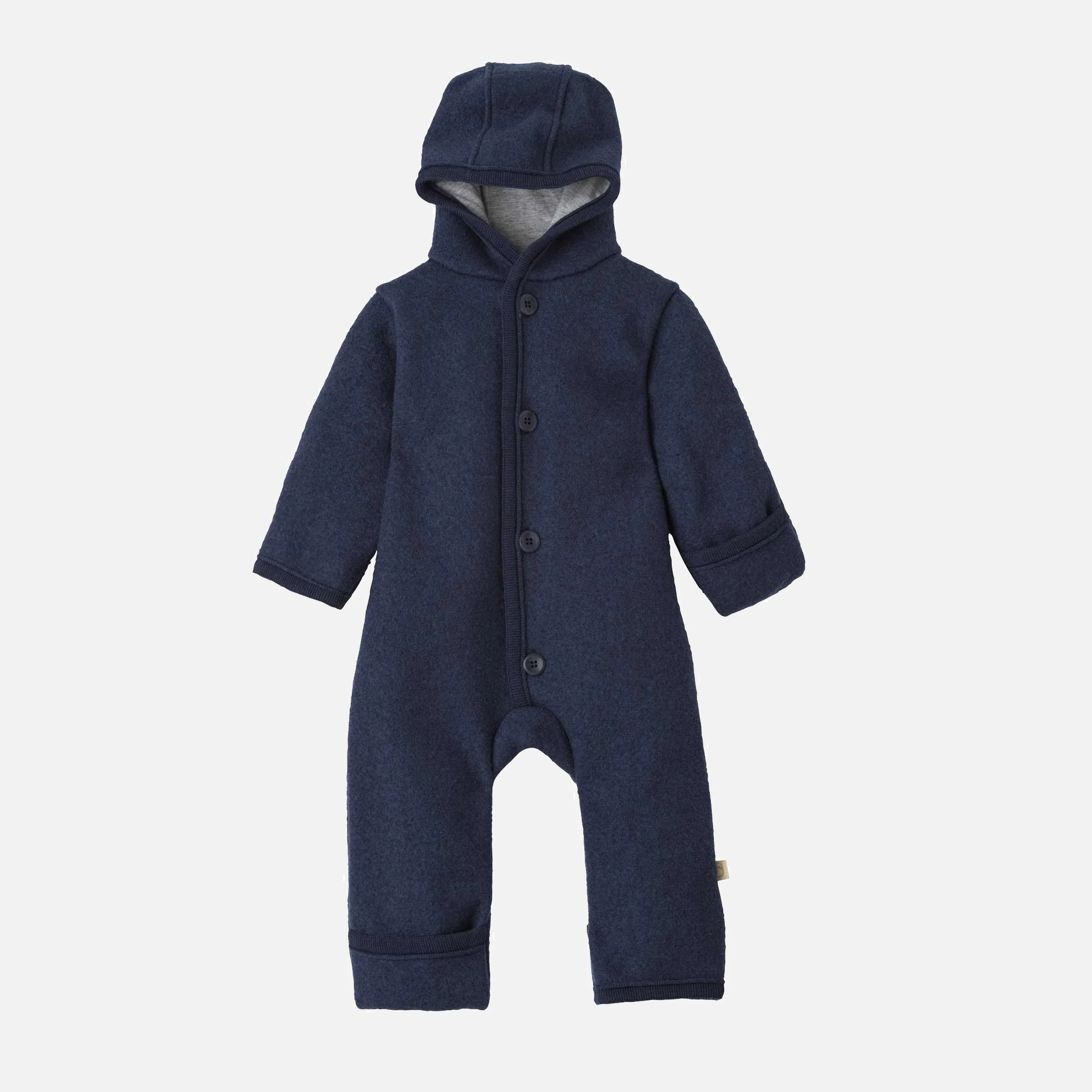 Baby & Kids Boiled Merino Wool Overall - Indigo - Image 2