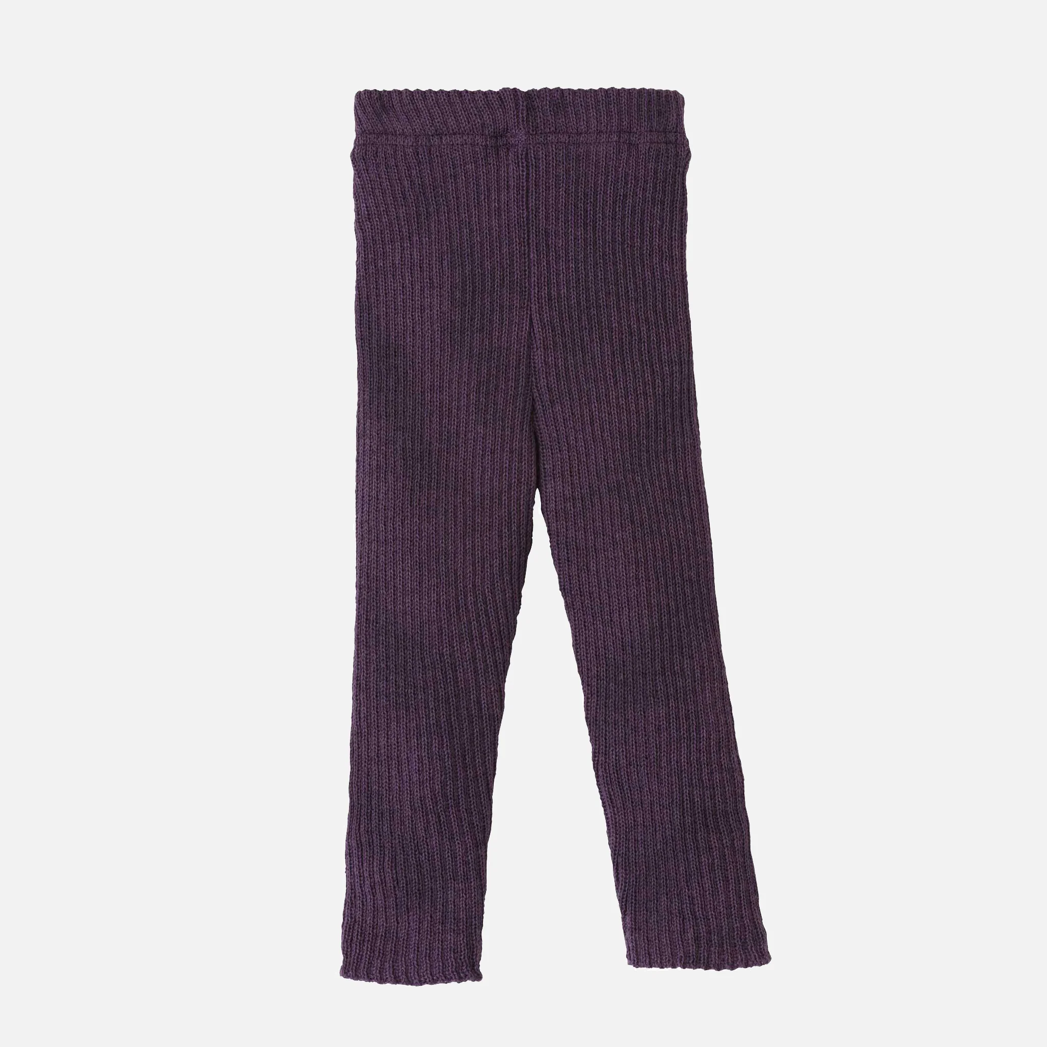 Baby & Kids Merino Wool Leggings/Trousers - Aubergine - Image 2