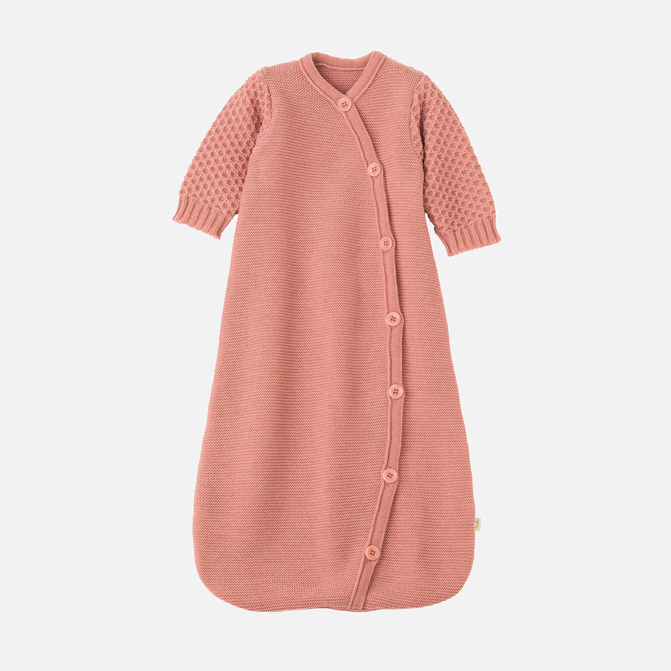 Baby Merino Wool LS Sleeping Bag - Soft Pink - Image 2
