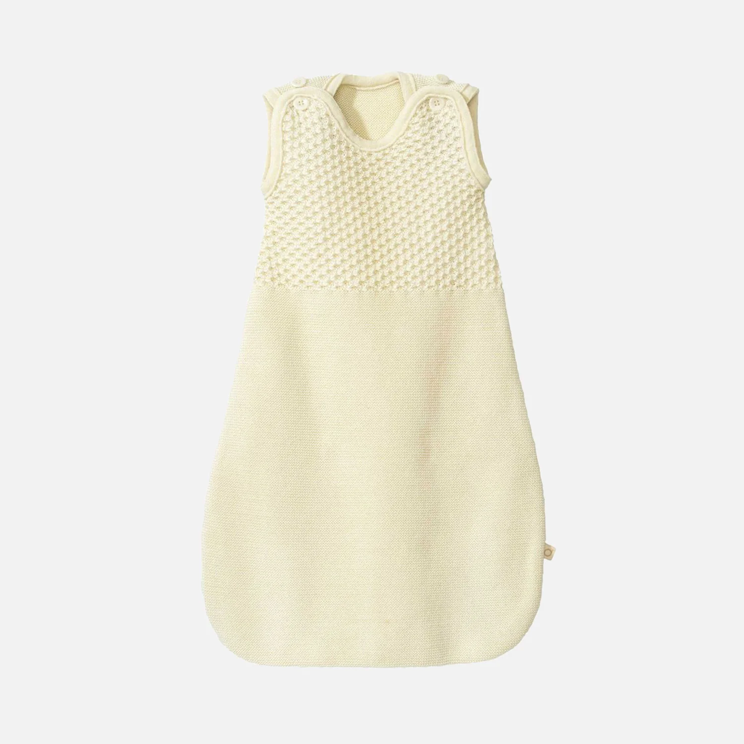 Baby Merino Wool Sleeveless Sleeping Bag - Natural - Image 2