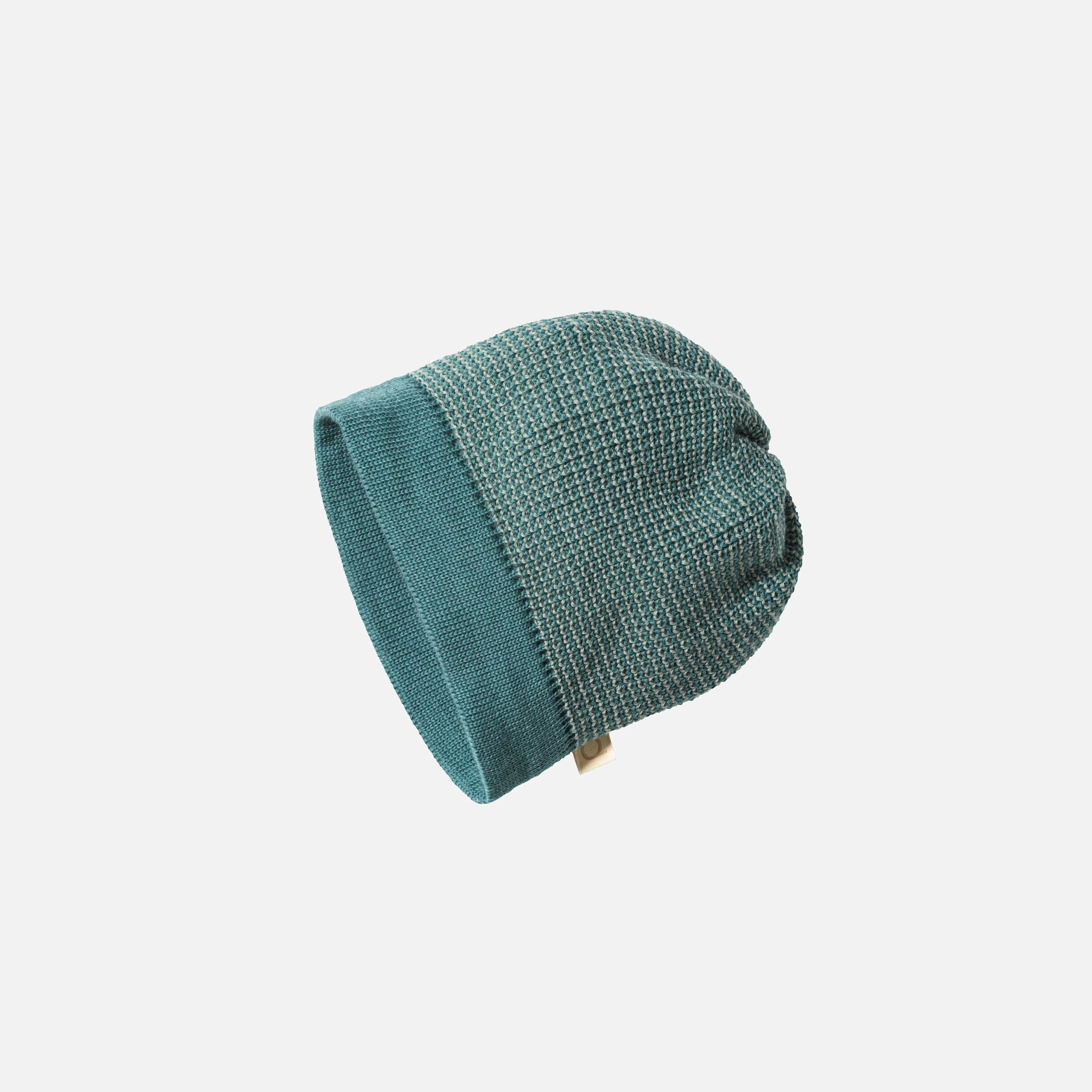 Baby & Kids Merino Wool Beanie - Eucalyptus/Jade - Image 2
