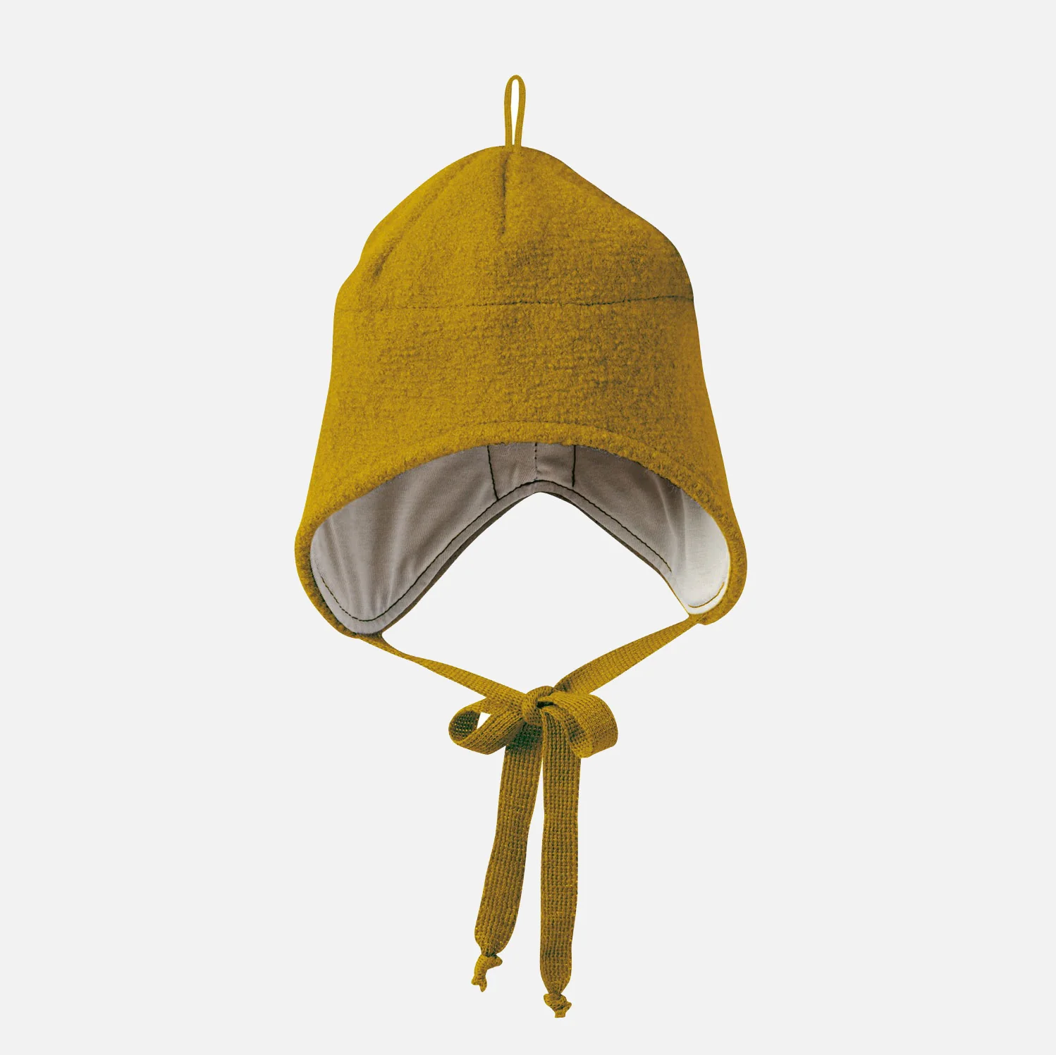 Boiled Merino Wool Hat - Gold - Image 2
