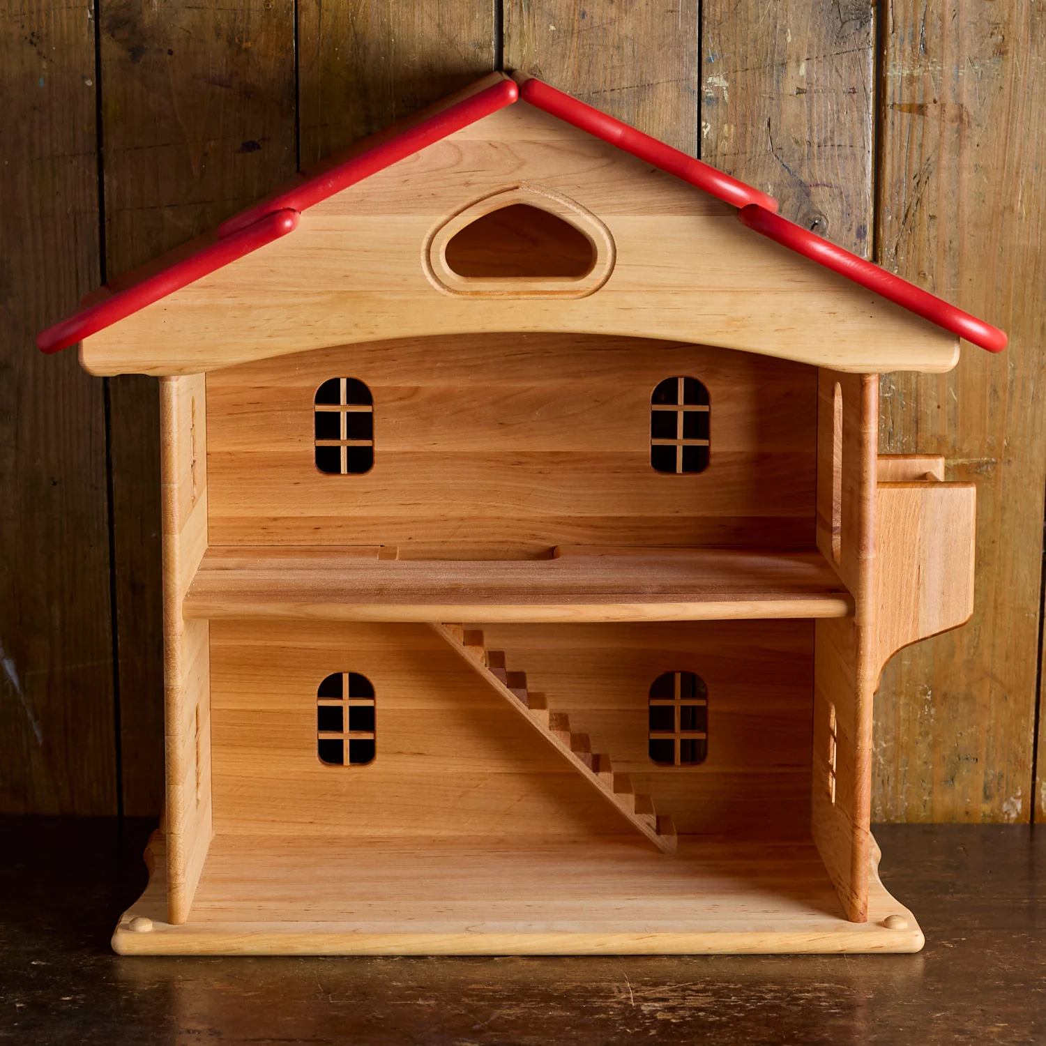 Wooden Dolls House - Red