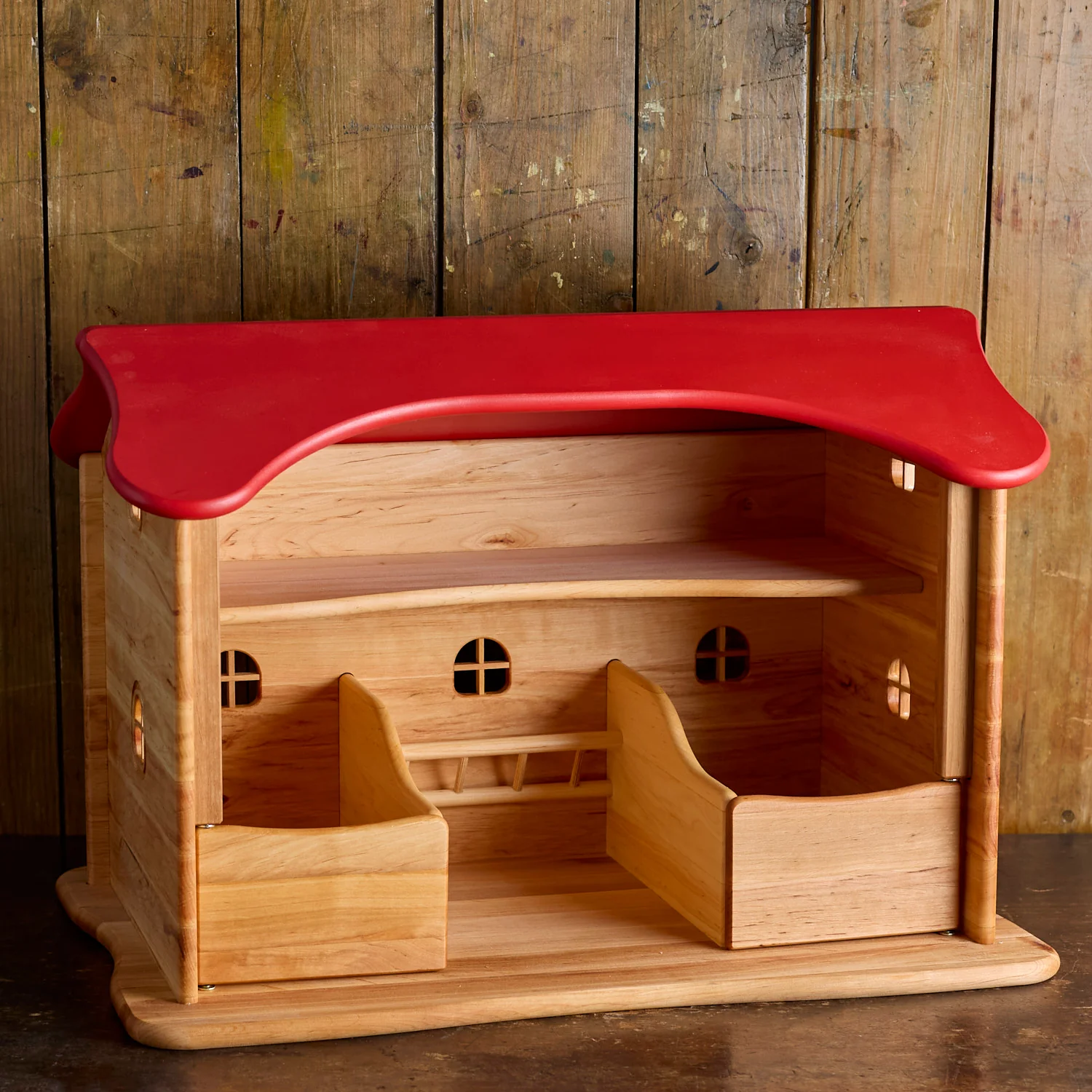 Wooden Large Stable - Red
