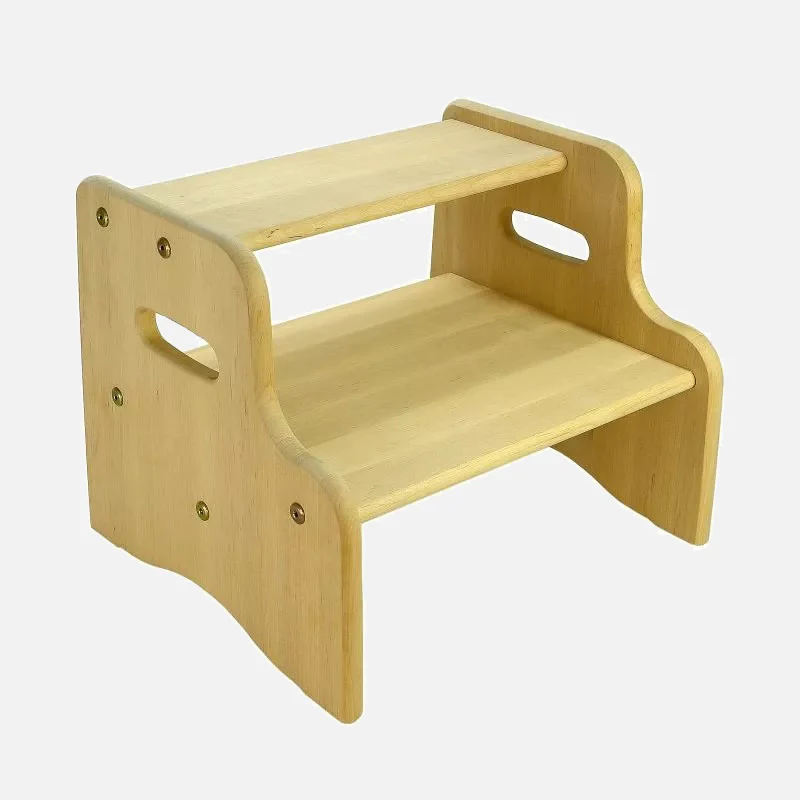 Wooden Two-Steps Stool - Image 2