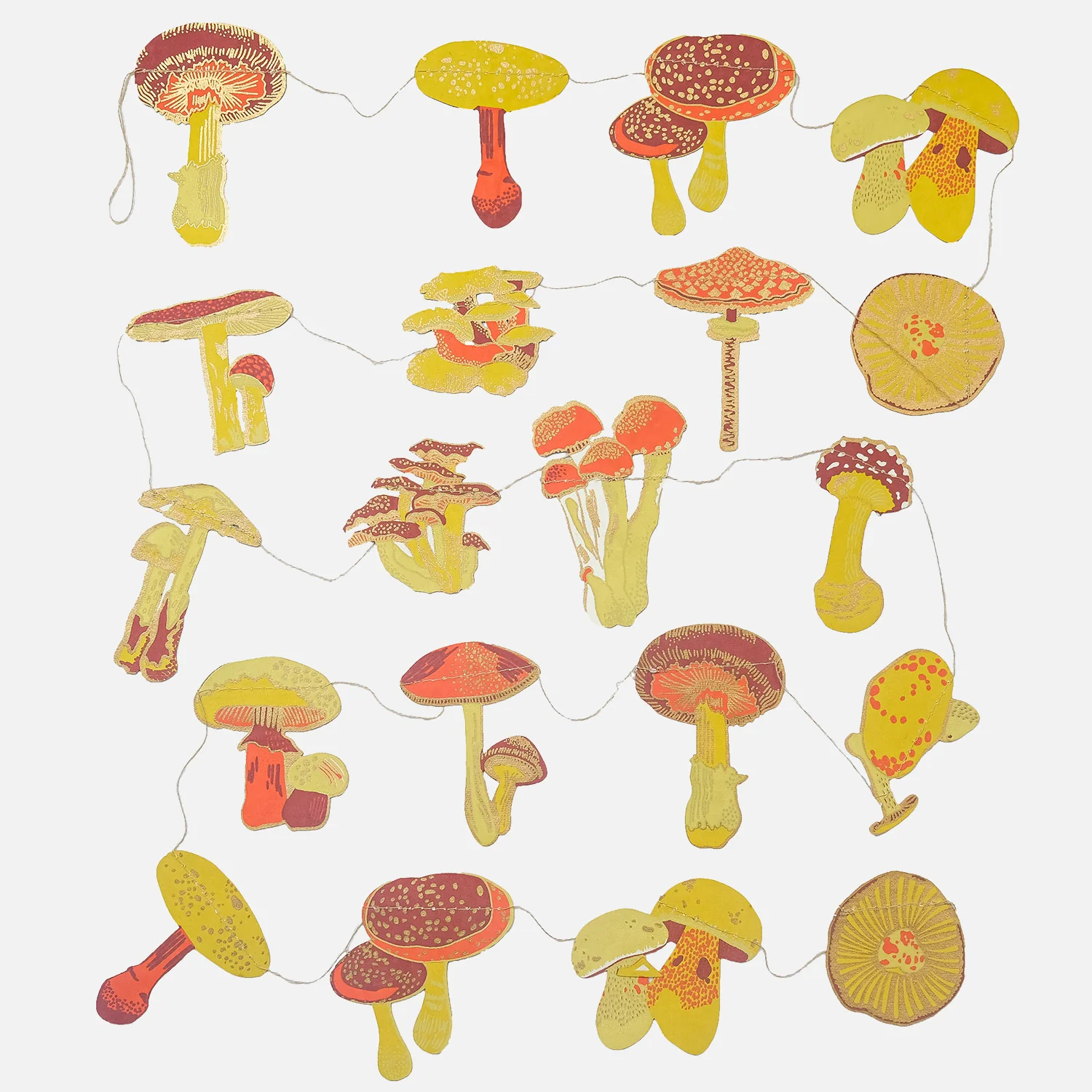 Handmade Garland - Mushrooms - Image 3