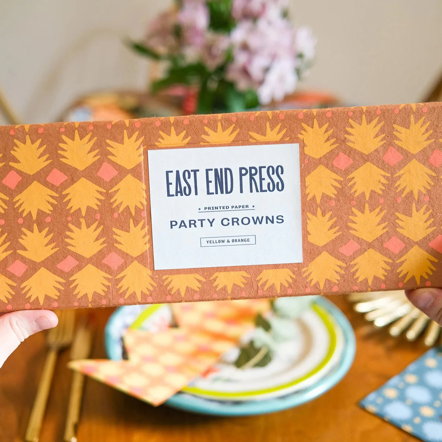 Handmade Paper Crowns - Yellow & Orange - Image 6