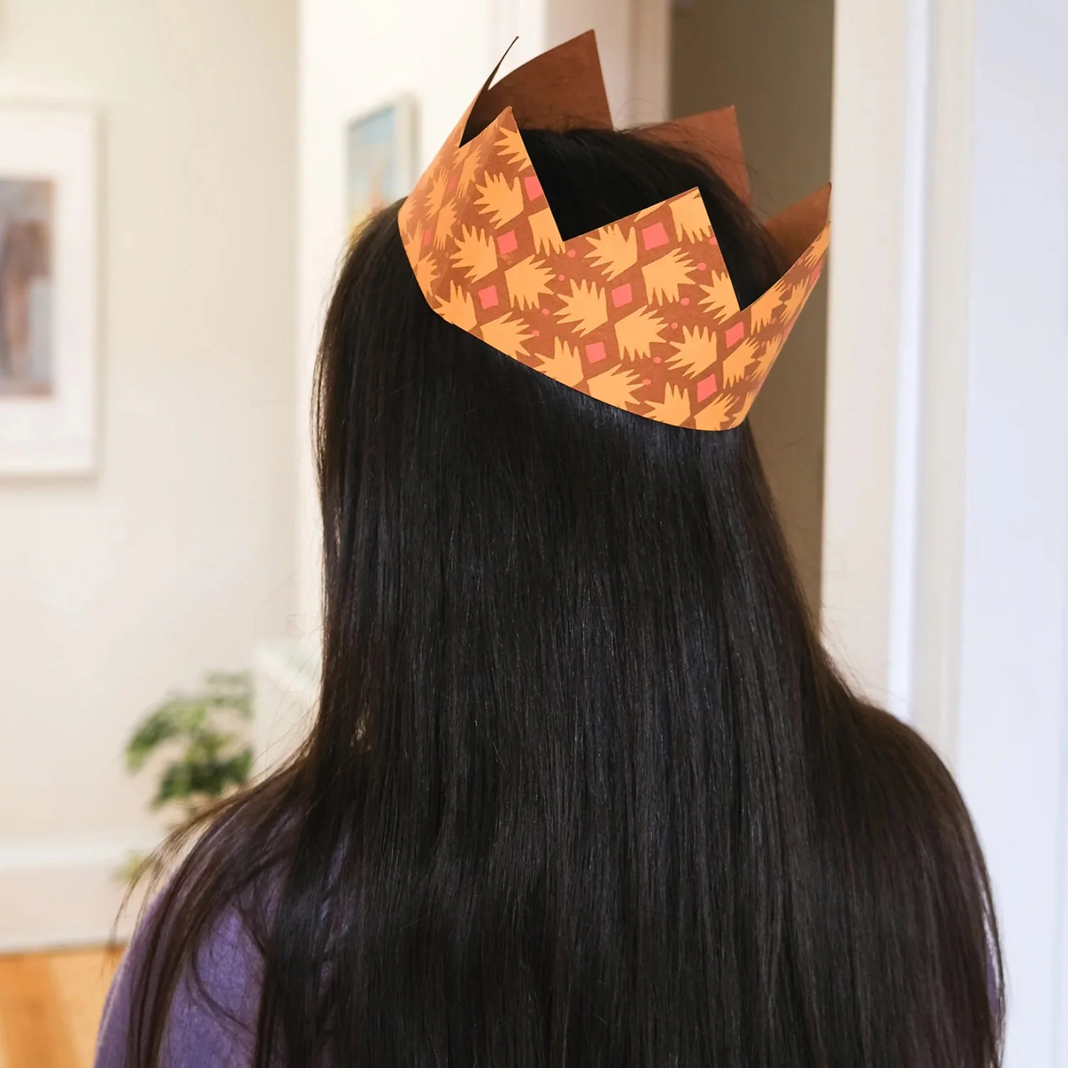 Handmade Paper Crowns - Yellow & Orange - Image 7