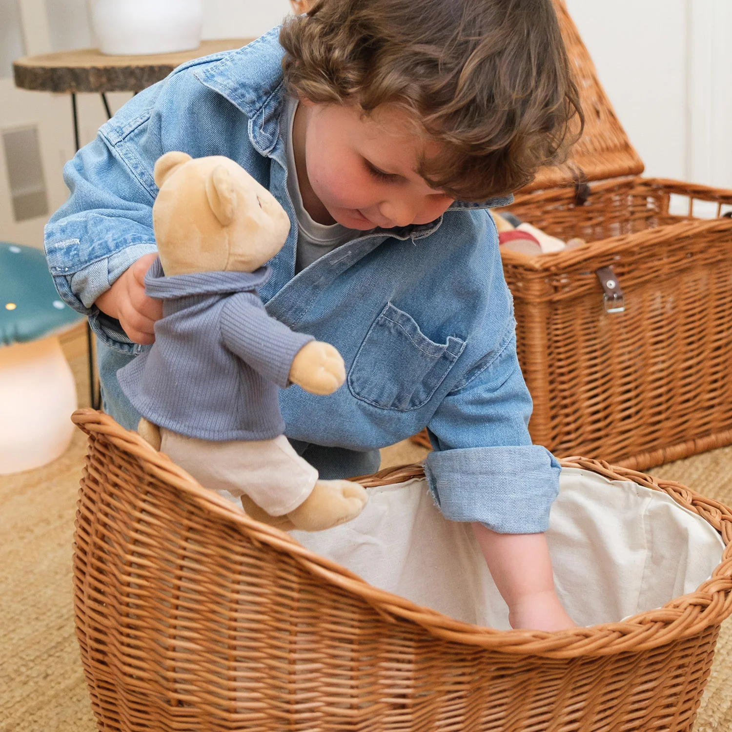 Wicker Doll/Teddy Cradle - Image 3