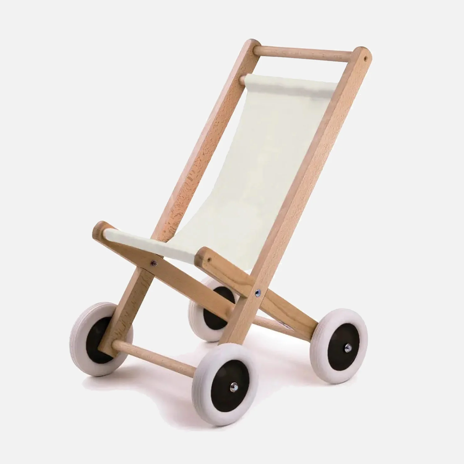 Wooden Doll/Teddy Buggy - Natural - Image 3