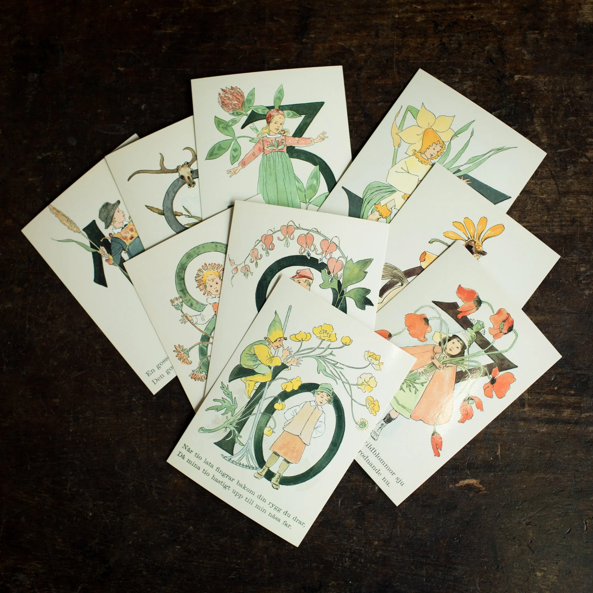 Ottilia Adelborg Set of All Number Postcards - Image 12