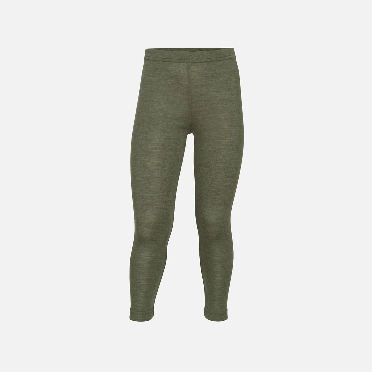 Baby & Kids Merino Wool & Silk Leggings - Olive