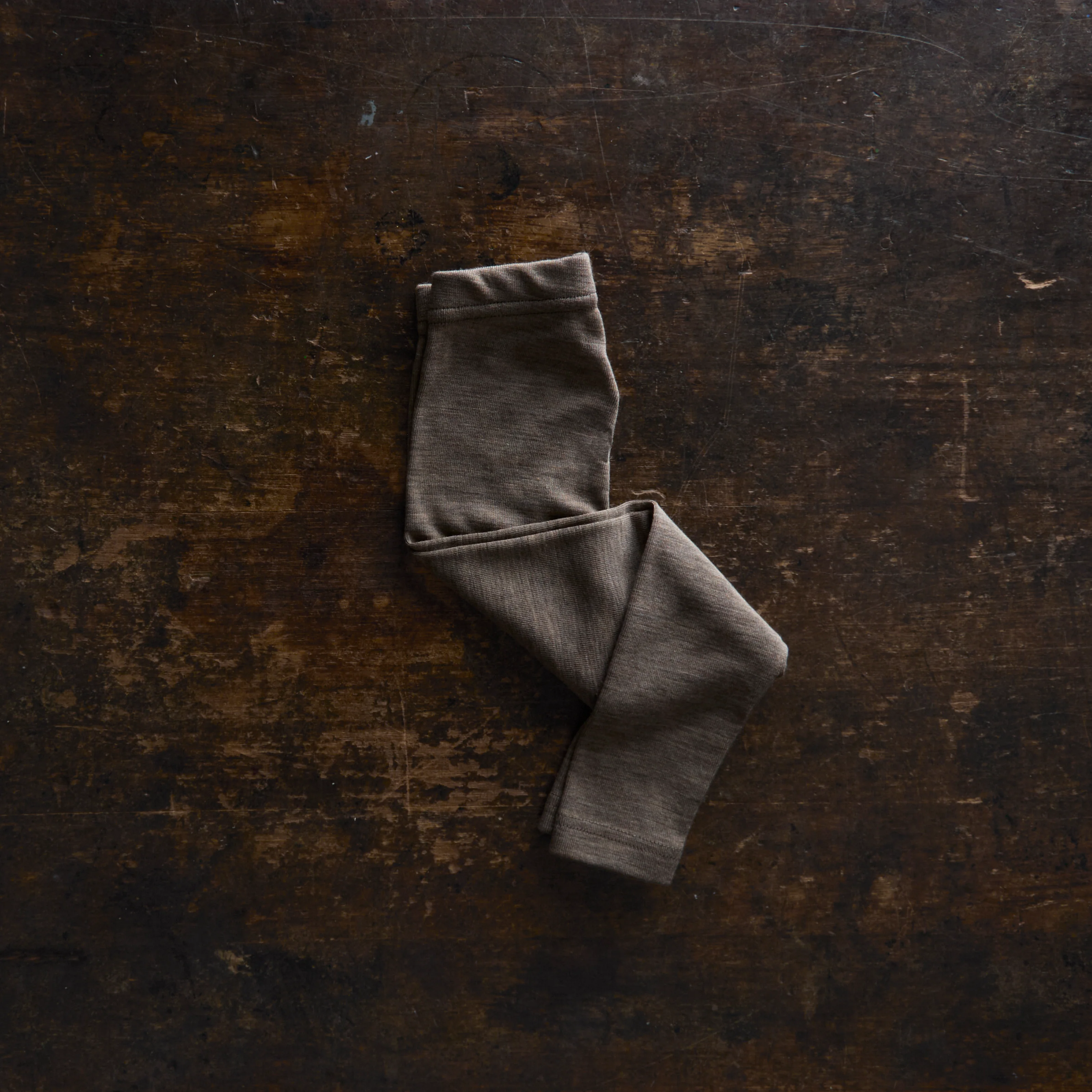Baby & Kids Merino Wool & Silk Leggings - Walnut